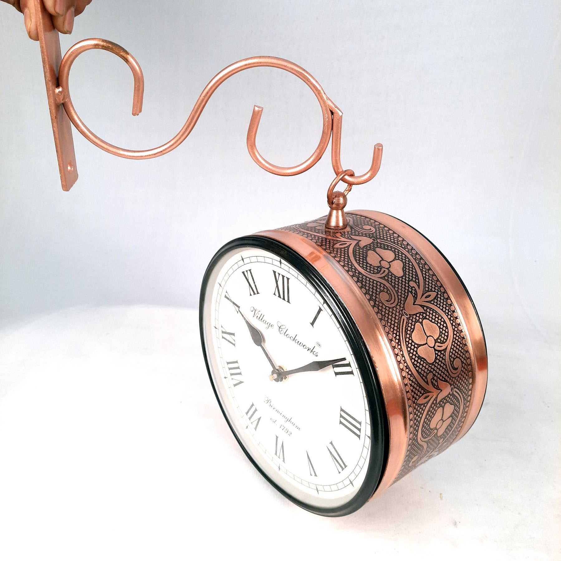 Railway Clock | Victoria Clock - For Wall Decor - 8 Inch-Apkamart #Style_Style 2