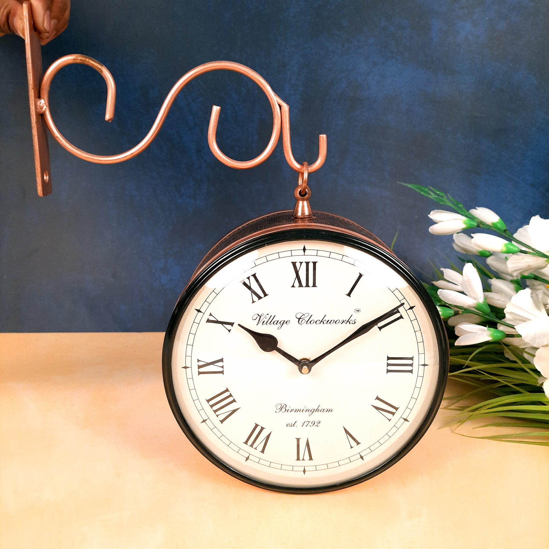 Railway Clock | Victoria Clock - For Wall Decor - 8 Inch-Apkamart #Style_Style 2