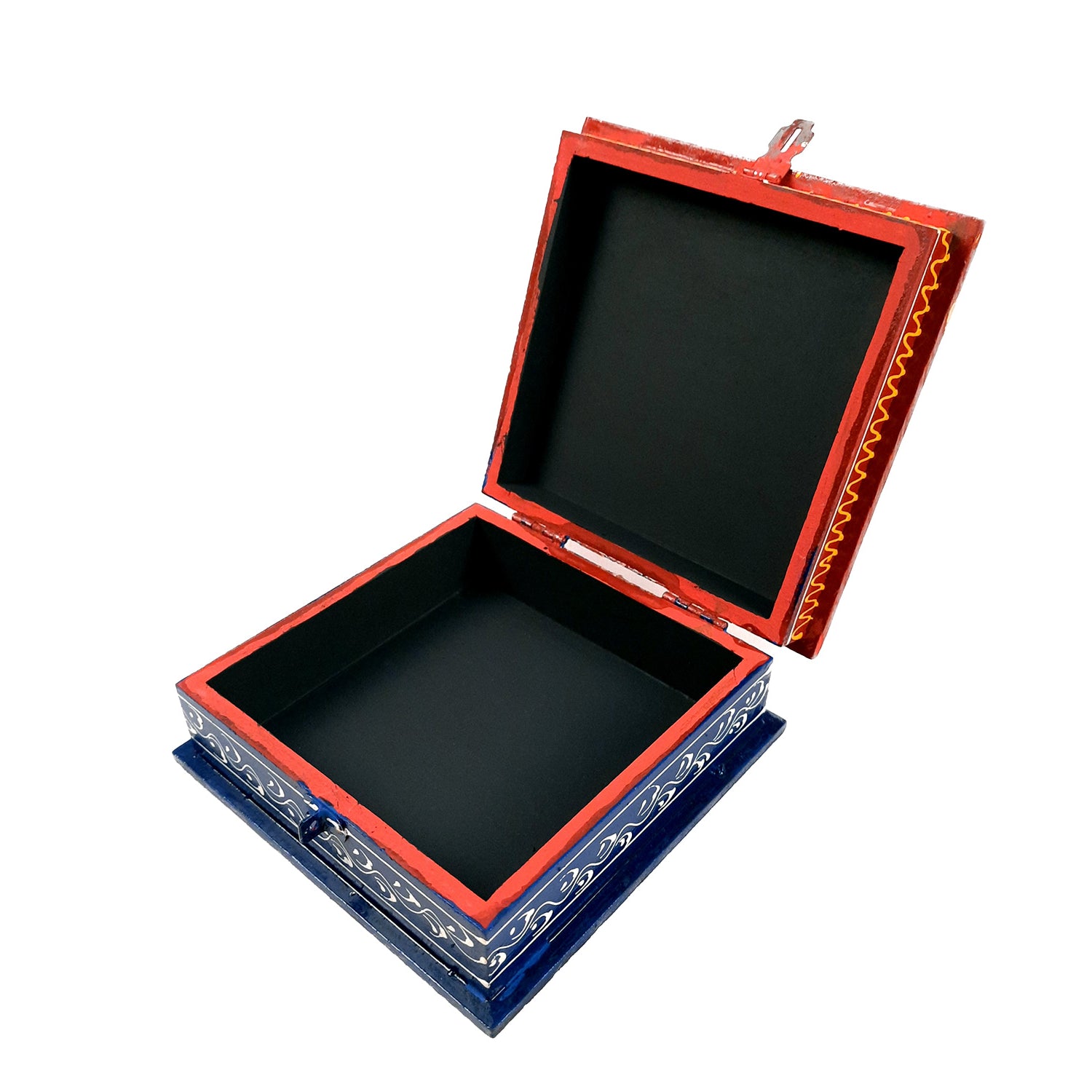 Jewelry Box Organizer | Wooden Box | Jewellery Box with Lock - 6 Inch-Apkamart #Style_pack of 1