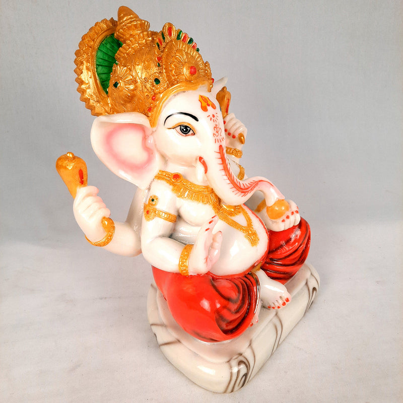 Ganesh Murti | Ganesh Idol for Home & Pooja - 10 inch- Apkamart