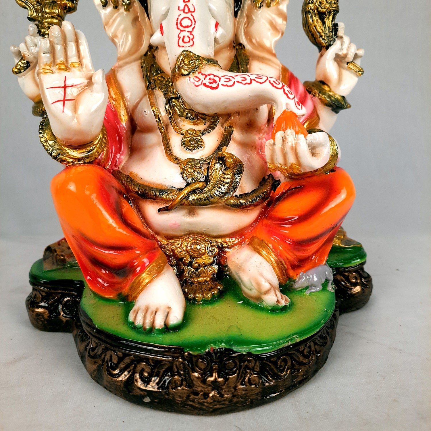 Ganesh Murti | Multicolour Ganesh Statue - 10.5 Inch- Apkamart