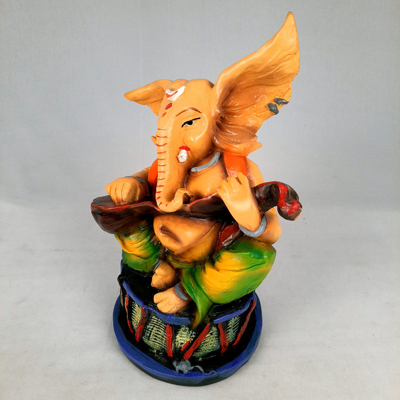 Ganesh Idol | Ganesha Statue - for Puja, Home & Table Decor | Ganpati Murti for Office Desk & Gifts - 10 Inch - apkamart