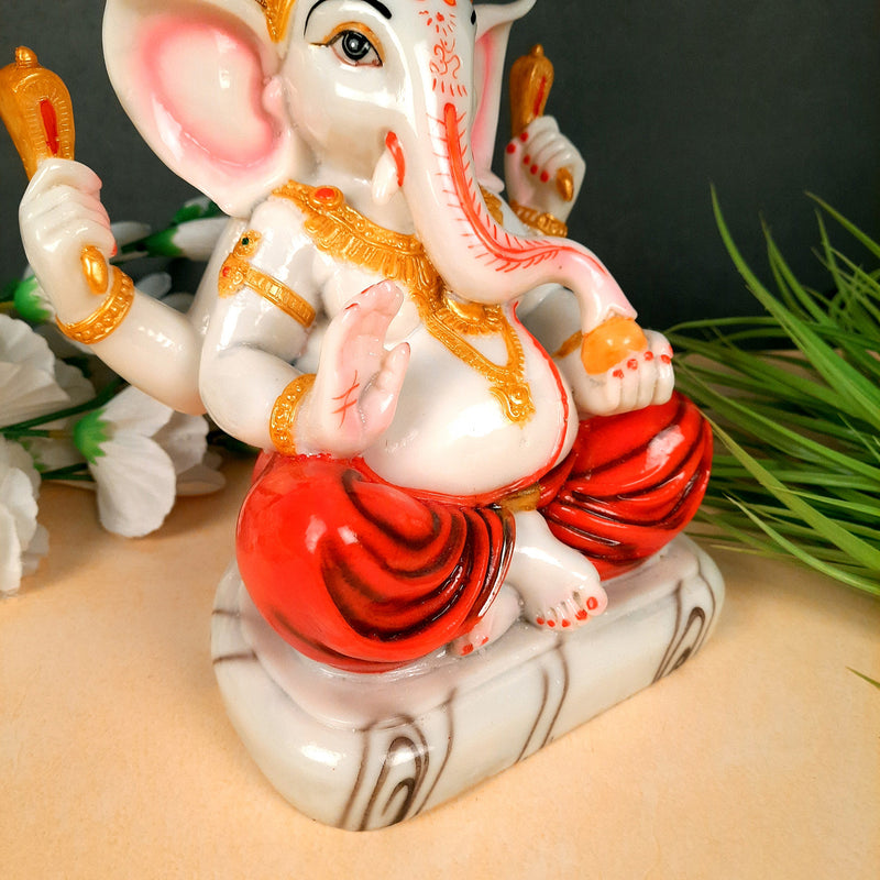 Ganesh Murti | Ganesh Idol for Home & Pooja - 10 inch- Apkamart