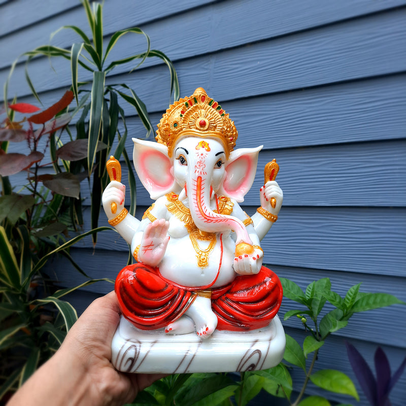 Ganesh Murti | Ganesh Idol for Home & Pooja - 10 inch- Apkamart