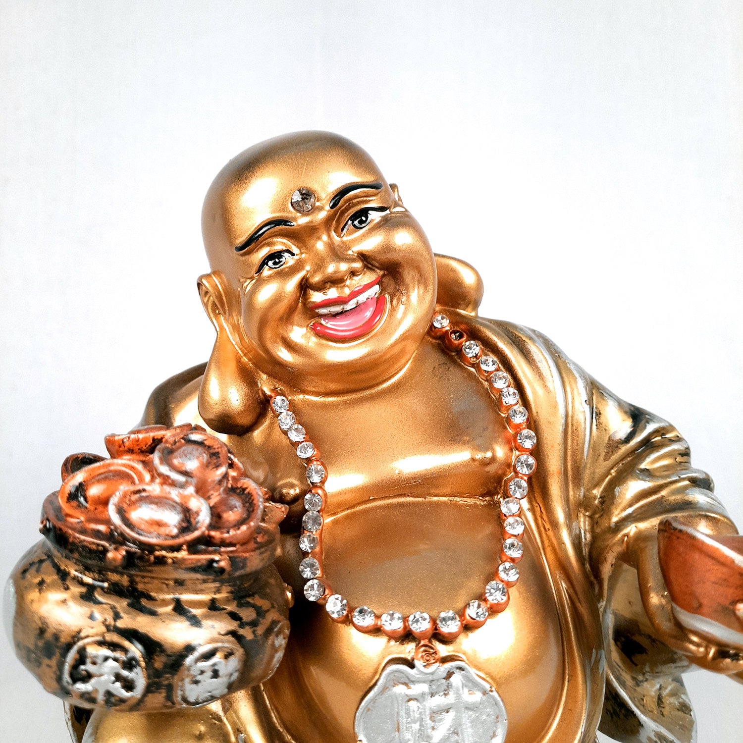 Laughing Buddha Showpiece - for Table Decoration & Gifts - 11 Inch-Apkamart