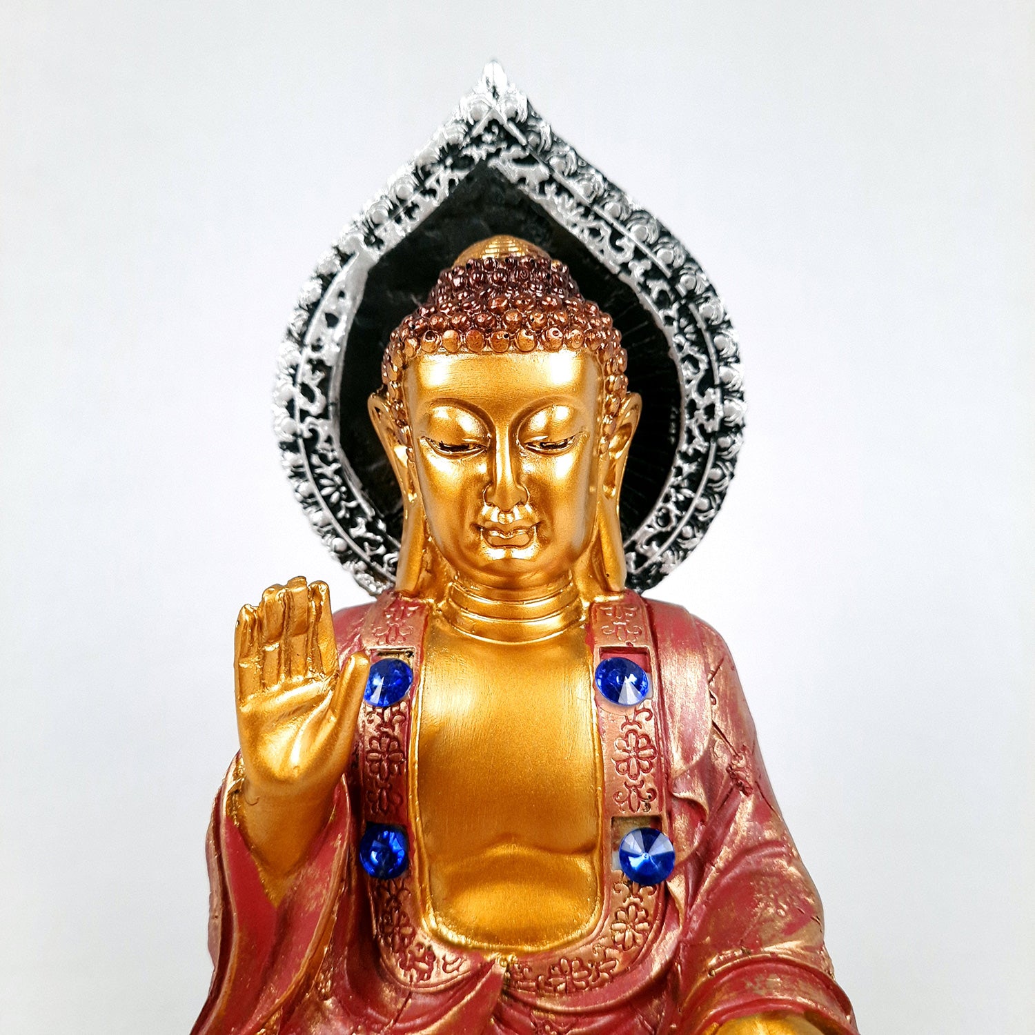 Buddha Statue | Lord Buddha Showpiece -for Home & Table Decor, Office & Gifts - 8 Inch - apkamart