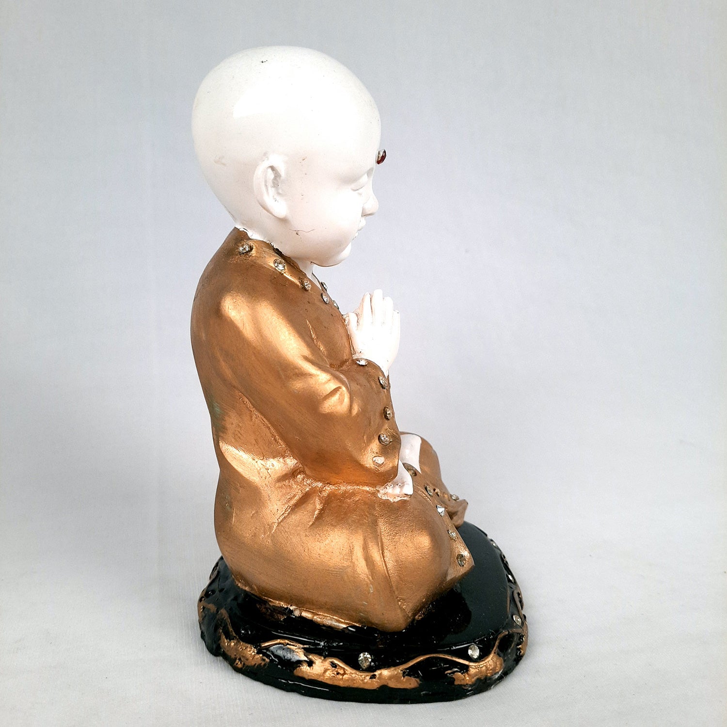Baby Monk Showpiece - for Home & Garden Decor - 8 Inch-Apkamart #Style_Design 2