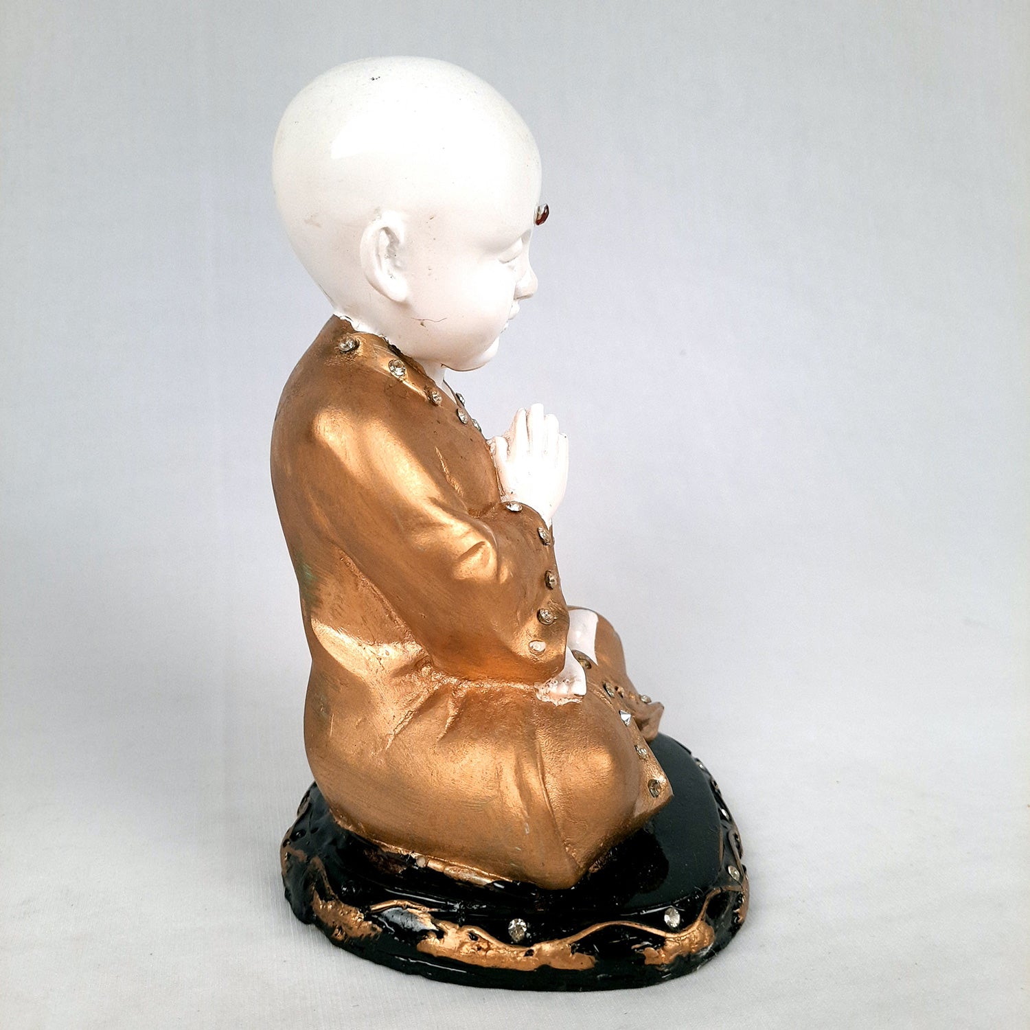 Baby Monk Showpiece - for Home & Garden Decor - 8 Inch-Apkamart #Style_Design 2