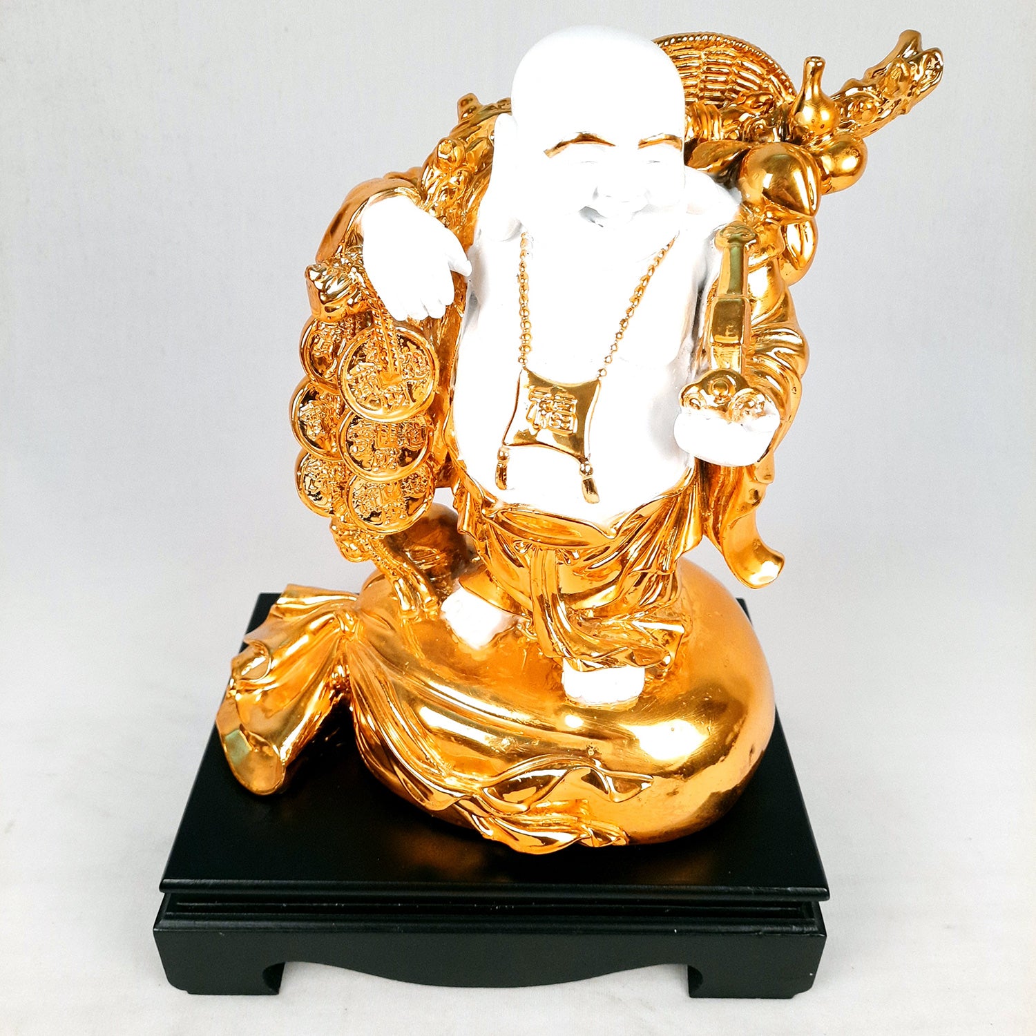 Laughing Buddha for Luck | Happy Man for Fortune & Prosperity | Office Decor | Table Decor - 12.5 Inch-apkamart