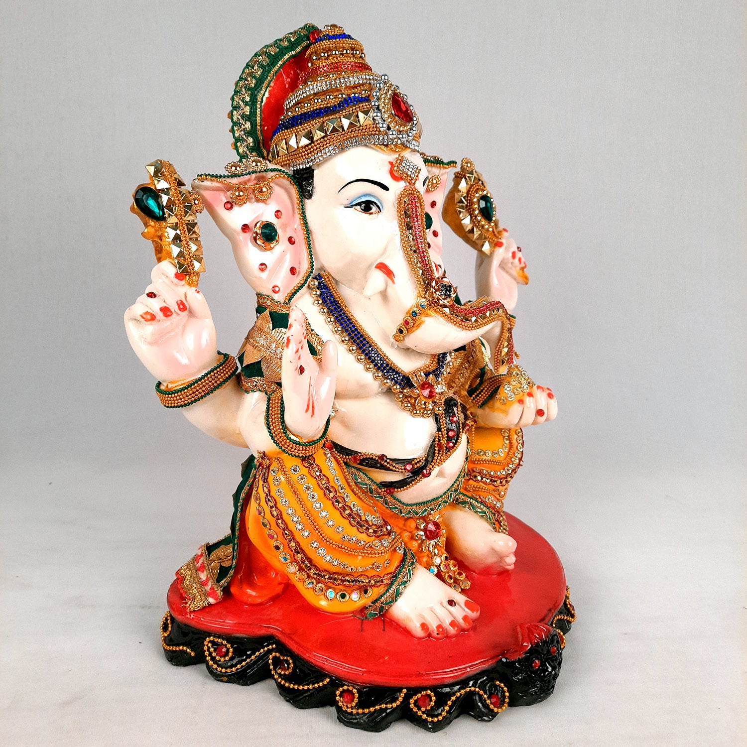 Lord Ganesha Murti | Ganesh Murti for Ganesh Chaturthi - 13 Inch- Apkamart