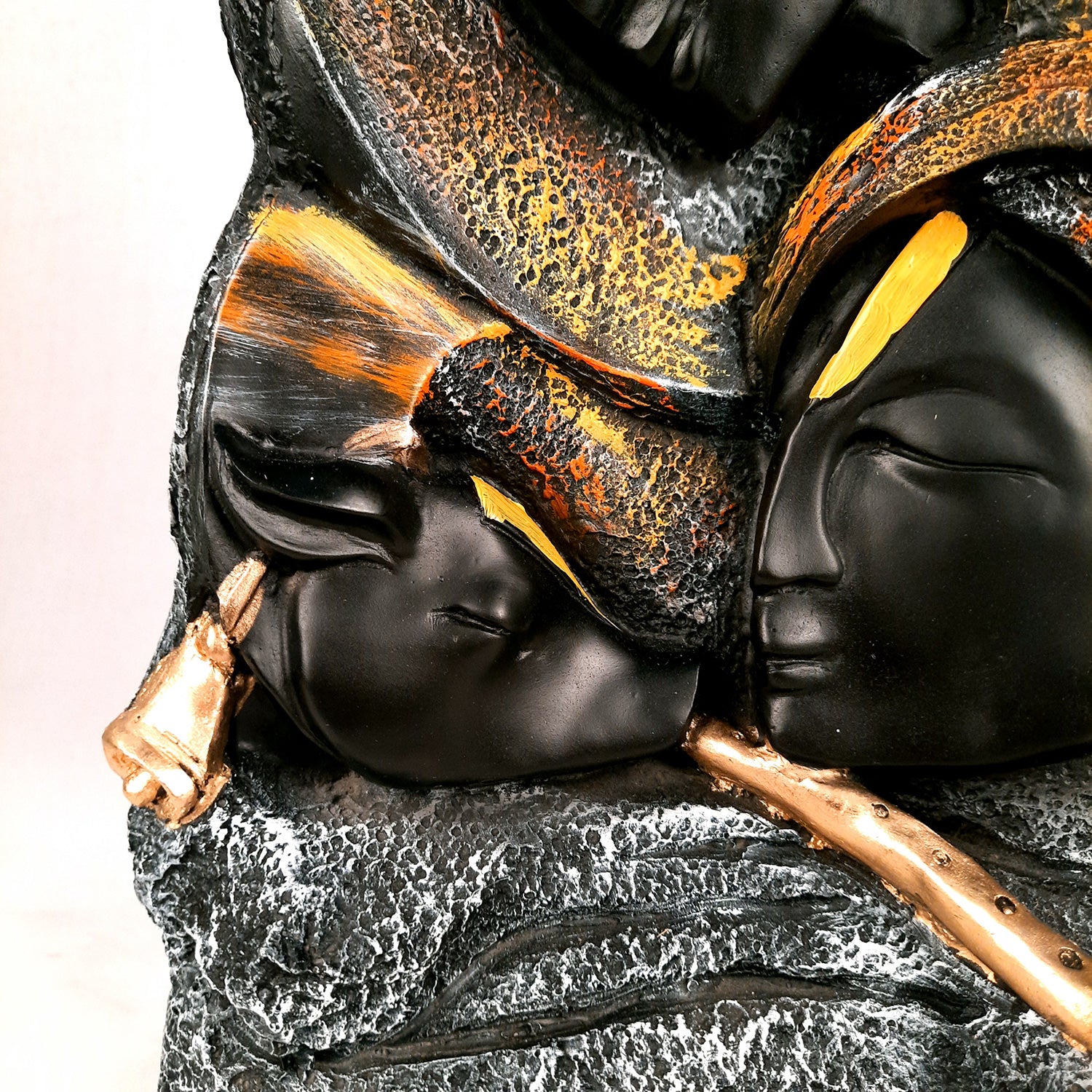 Radha Krishna Statue - For Living Room & Gifts - 15 Inch- Apkamart #Color_Black