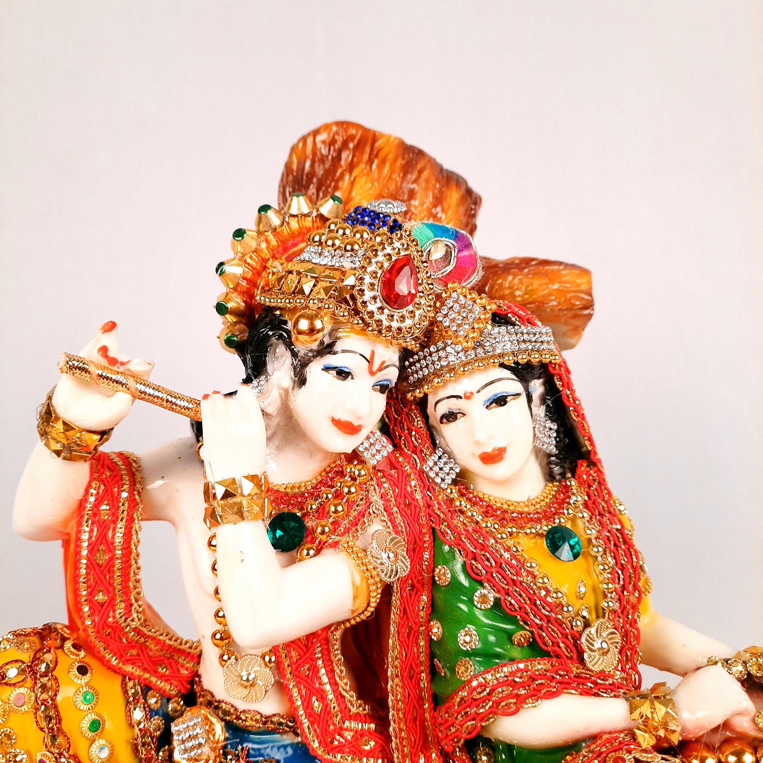 Beautiful Radha Krishna Murti | Radha Krishna Statue - For Home Decor & Gifts - 10 Inch- Apkamart