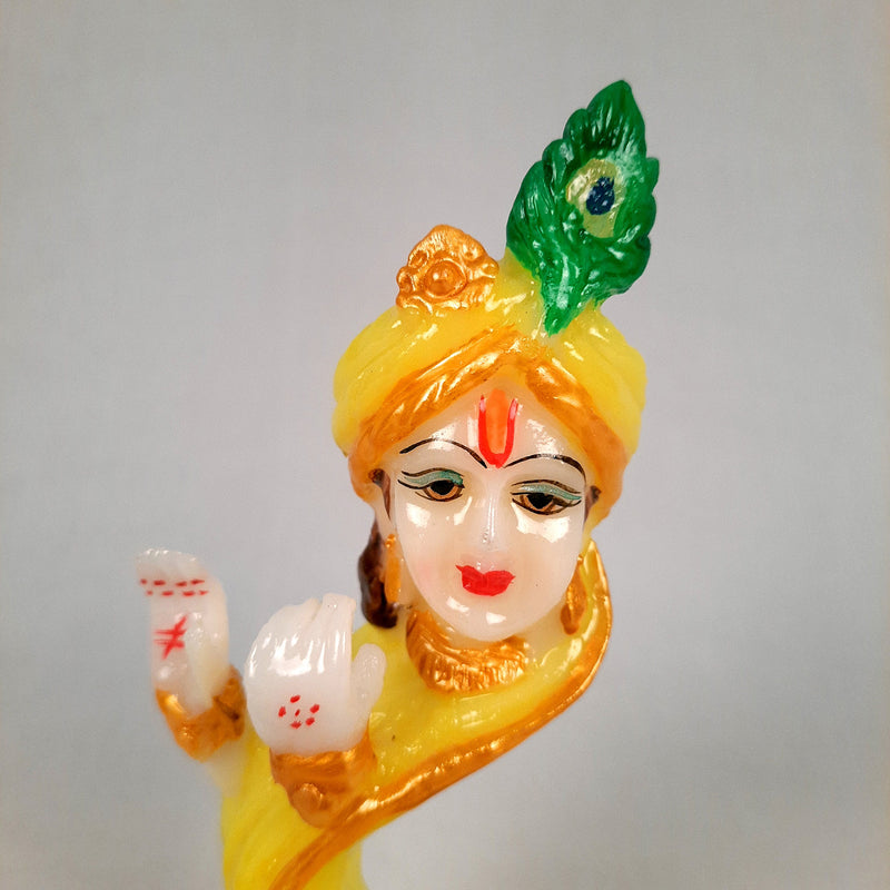 Radha Krishna Statue - For Home & Puja Temple - 6 inch (Set of 2)- Apkamart