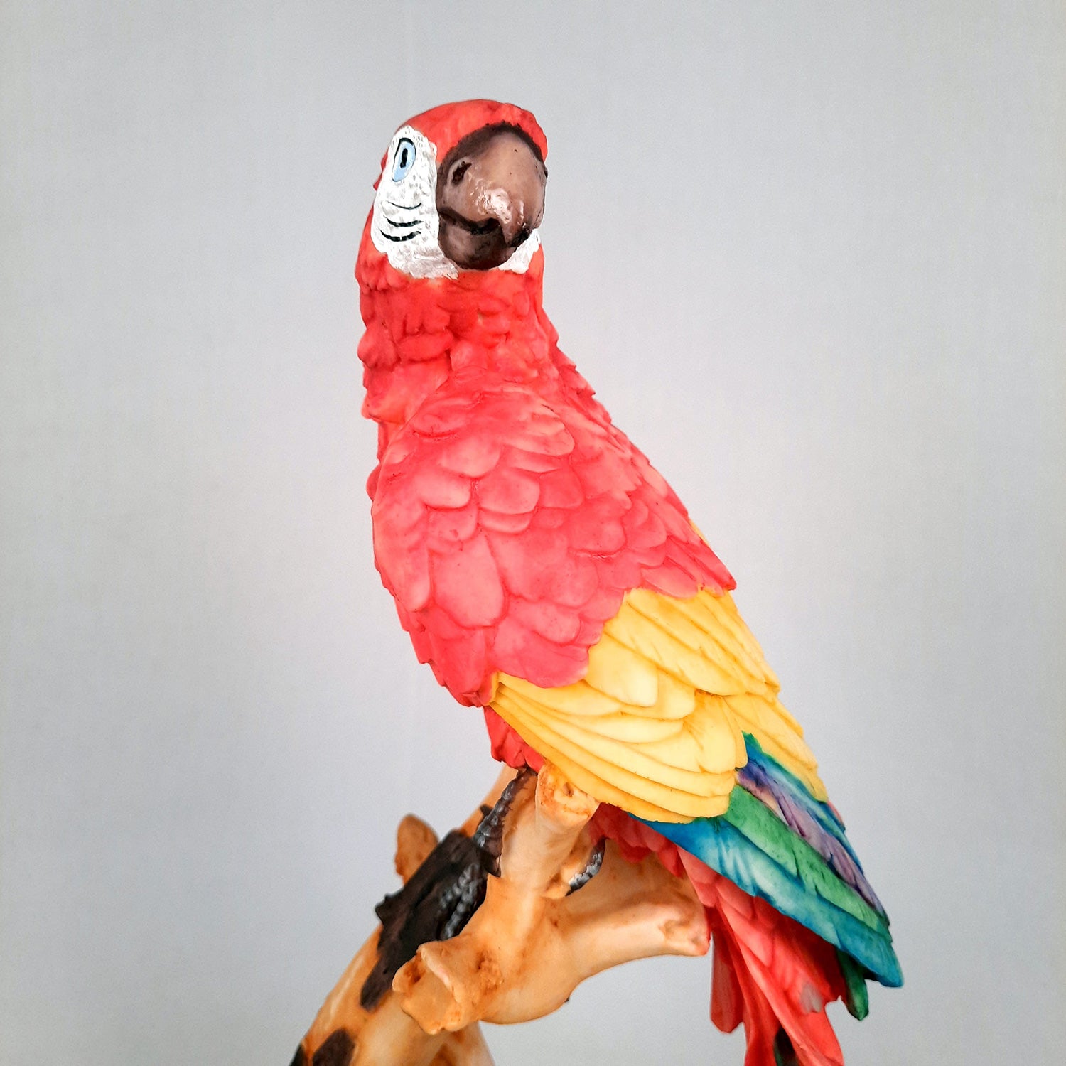 Parrot Showpiece | Animal Figurine - For Table Decor & Gifts - 16 Inch- Apkamart # Color_Red