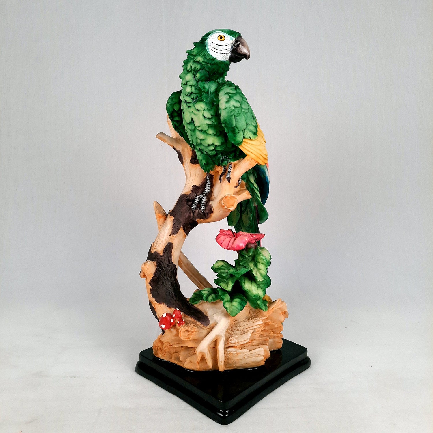Parrot Showpiece | Animal Figurine - For Table Decor & Gifts - 16 Inch- Apkamart # Color_Green