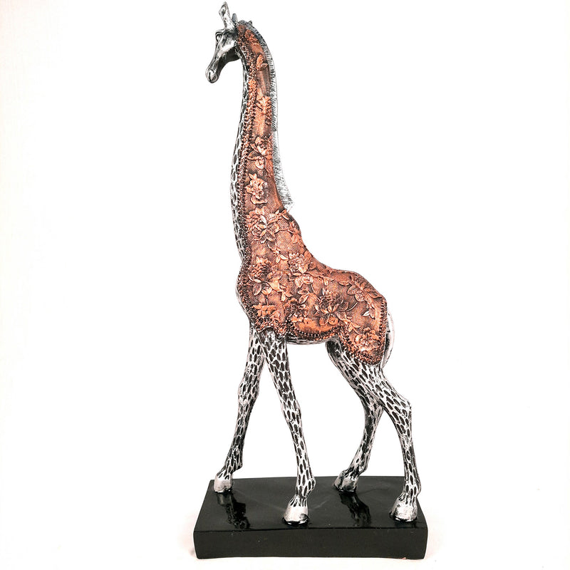 Giraffe Set Showpiece - For Home Decor & Gifts - 15 Inch (Set of 2)- Apkamart