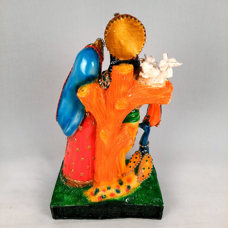 Radha Krishna Statue - Radha Krishna Murti for Home - 16 Inch- Apkamart