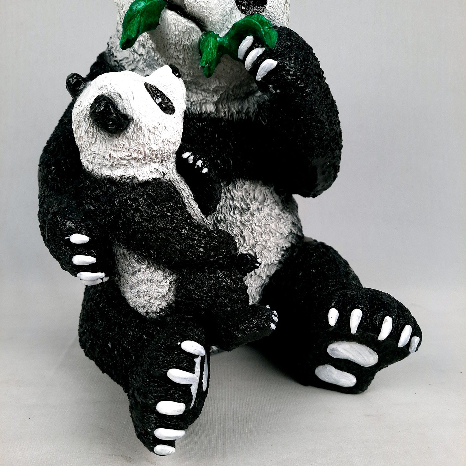 Panda with Baby Showpiece - For Table Decor & Living Room - 13 Inch- Apkamart