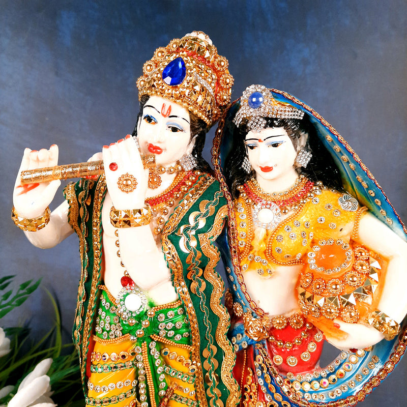 Radha Krishna Statue - For Home & Wedding Gifts - 16 Inch-Apkamart
