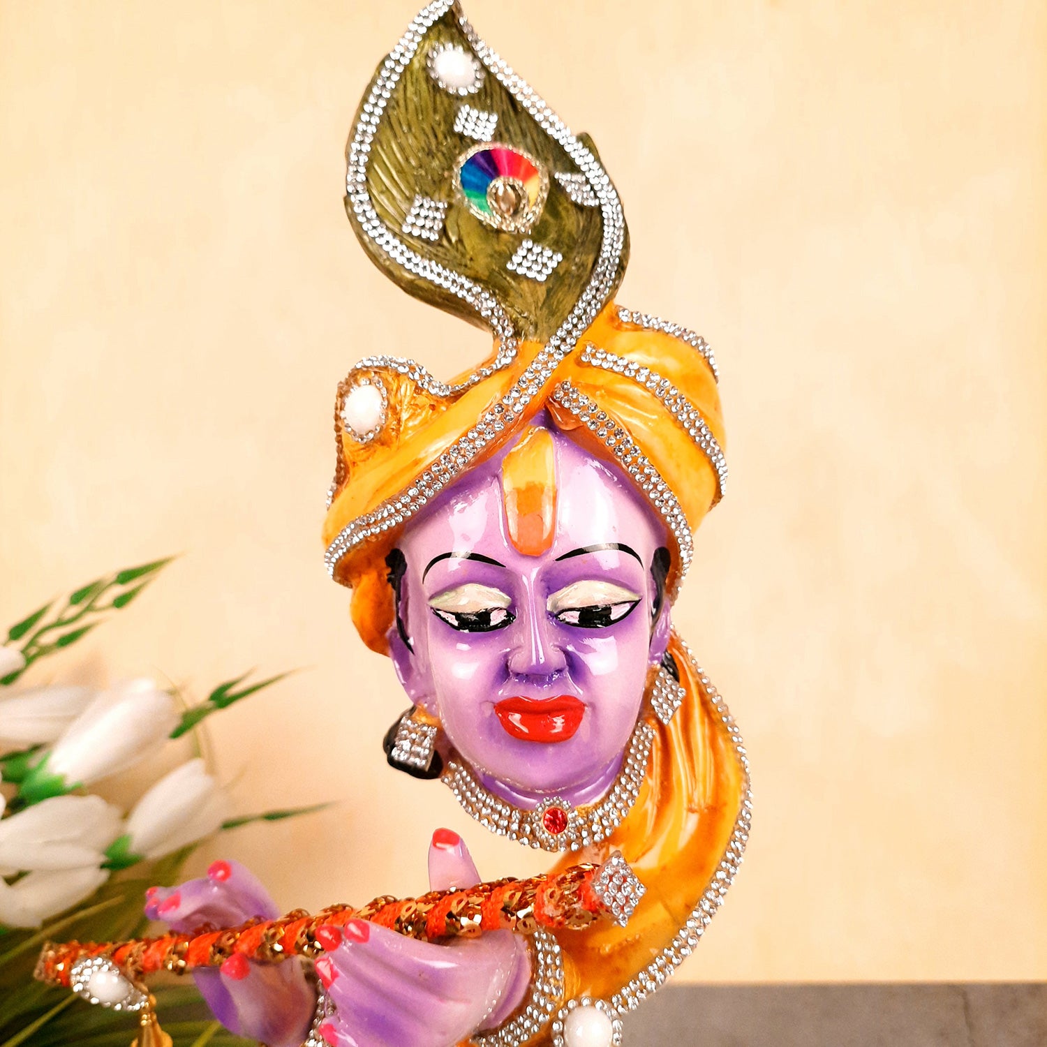 Krishna Idol for Home & Pooja - 13 Inch- Apkamart