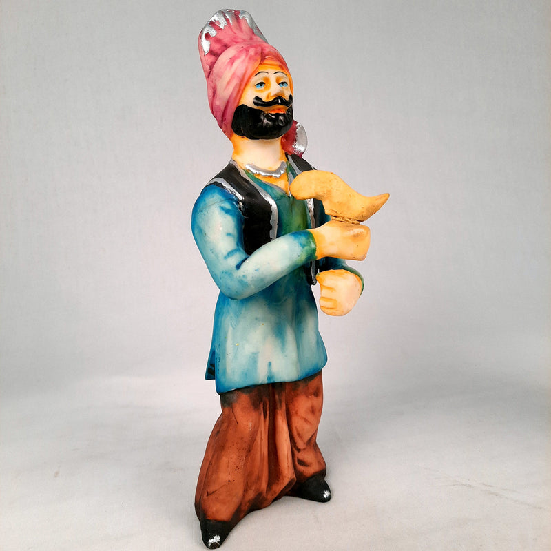 Decorative Couple Musician Showpiece Set- 10 inch Set of 2-Apkamart