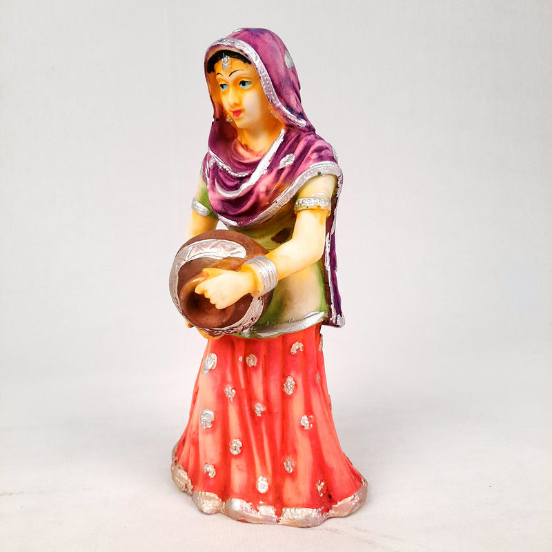 Decorative Couple Musician Showpiece Set- 10 inch Set of 2-Apkamart