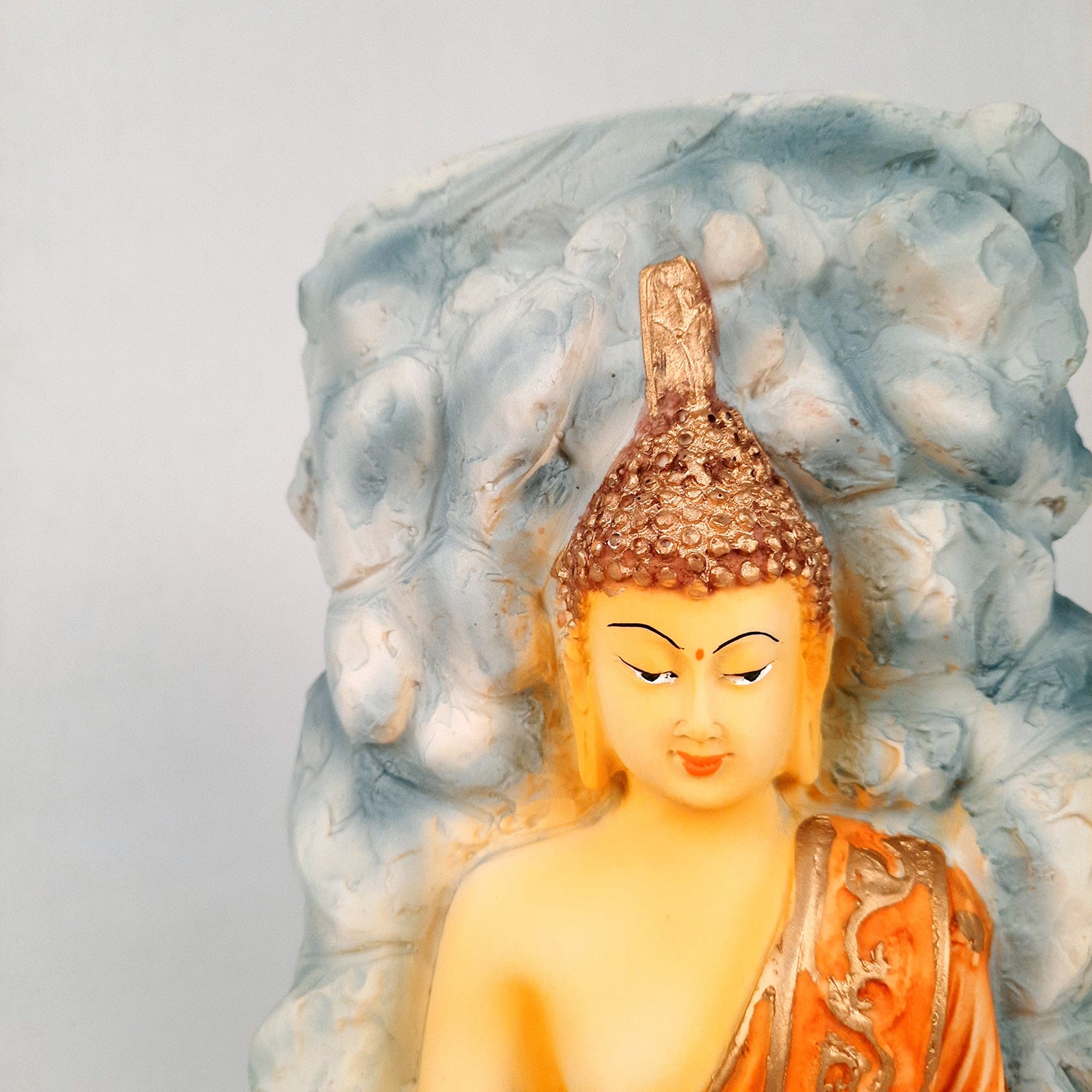 Buddha Statue Cum Vase | Flower Pot with Lord Gautam Buddha Showpiece - for Living Room, Home, Table, Office Decor & Gift- 11 inch- Apkamart