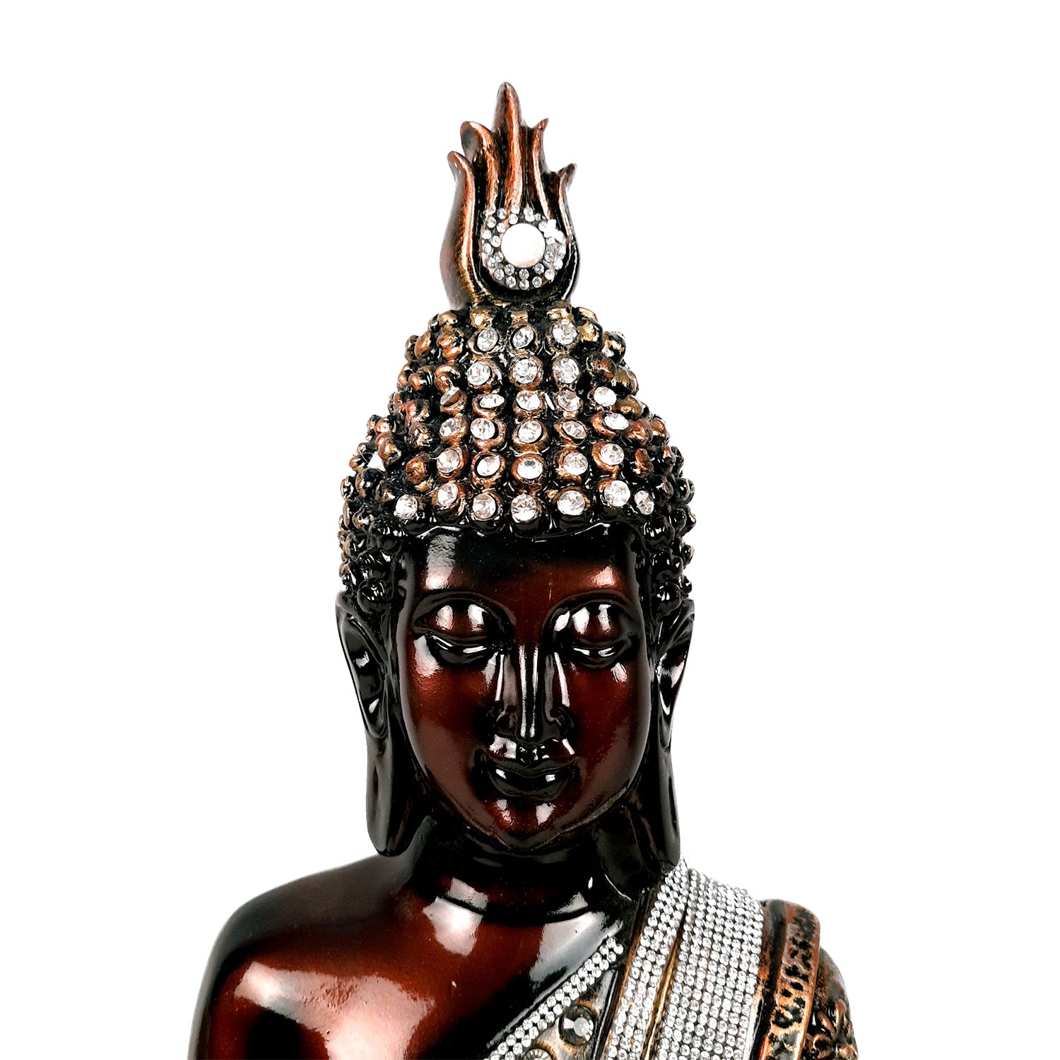 Buddha In Meditation Statue | Lord Gautam Buddha Big Idol Showpiece - For Living room, Home, Table, Centerpiece, Meditation Room, Office Decor & Gift -18 Inch - Apkamart