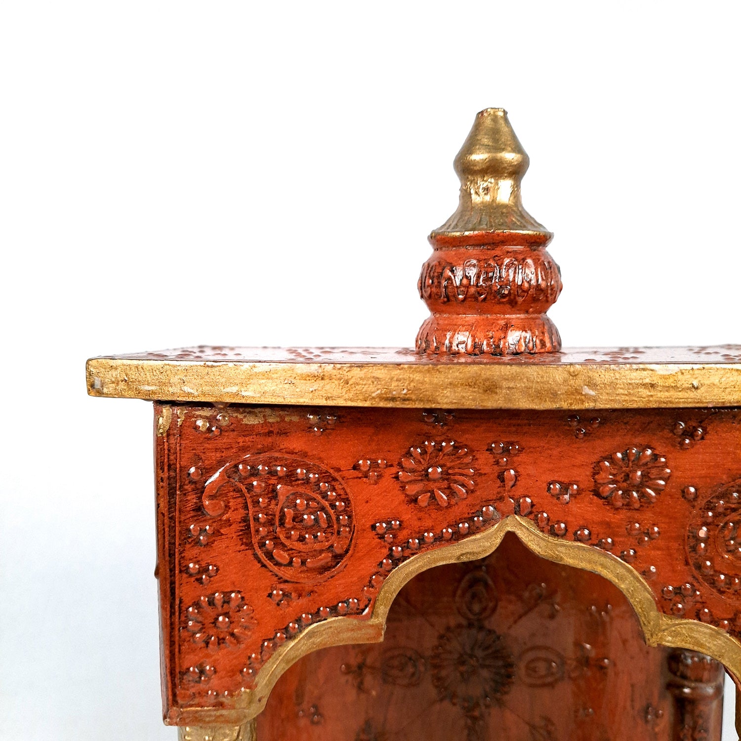 Wooden Temple for Home - Wooden Pooja Mandir - 14 Inch- Apkamart