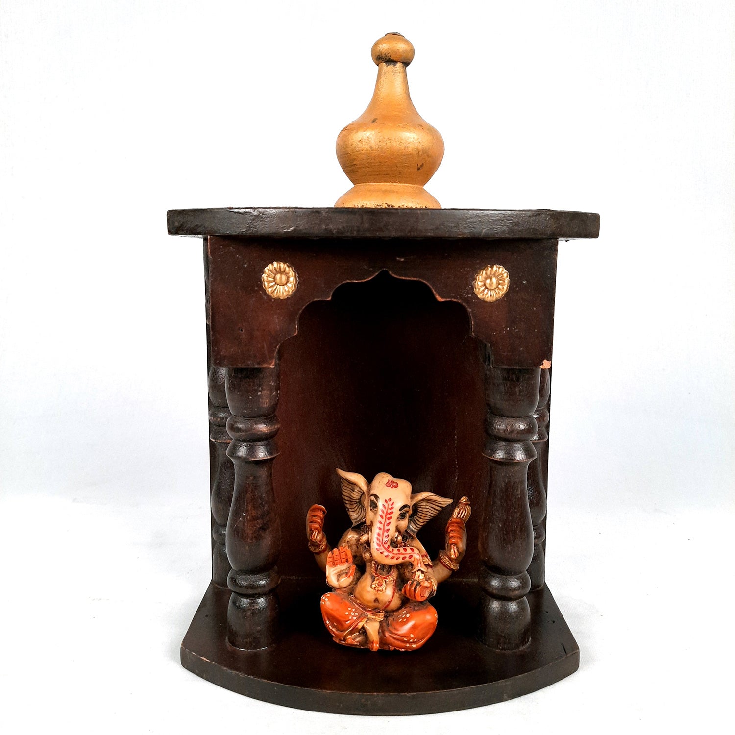 Brass Temple - Pooja Mandir for Home - 12 inch-Apkamart