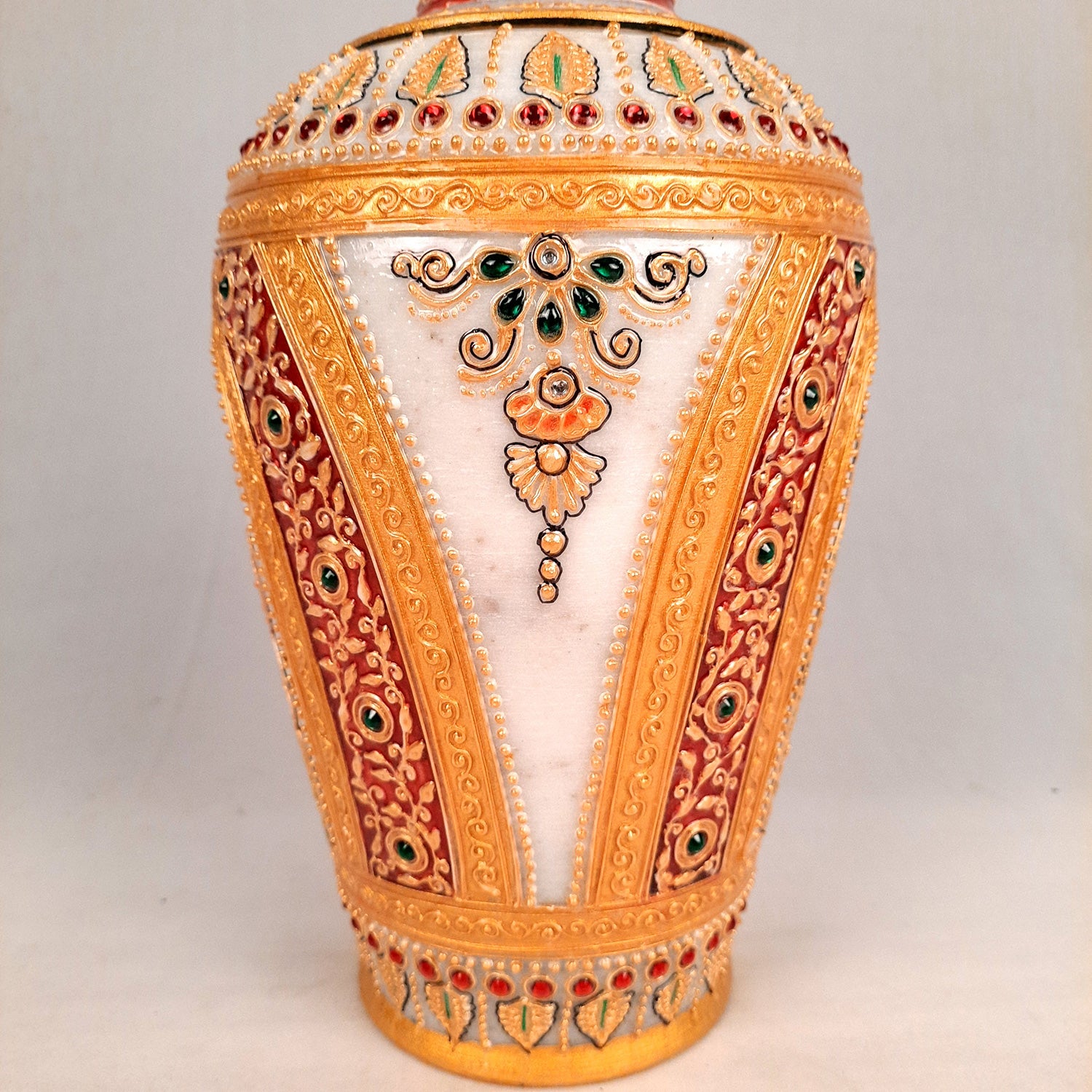 Handmade Antique Oriental Brass Vase Or Pot