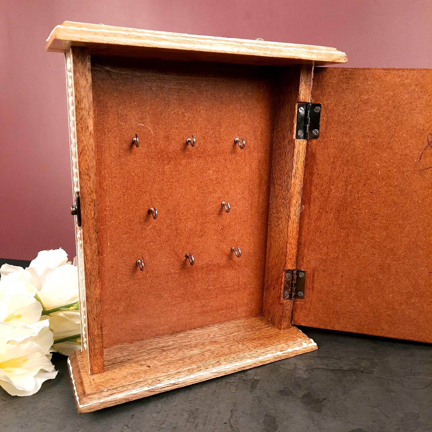 Decorative Key Box Holder | Key Holder - 11 Inch- Apkamart