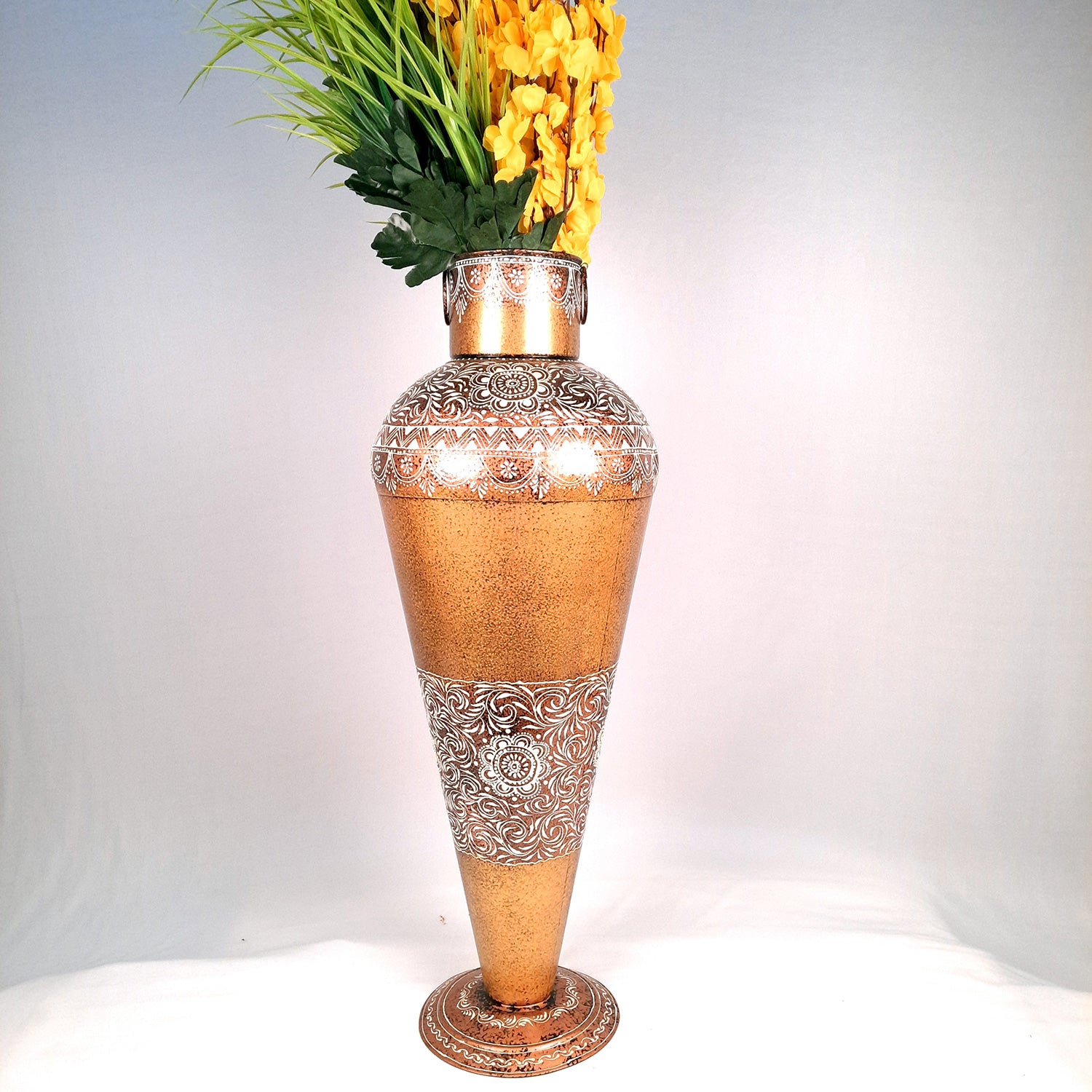 Flower Vase for Corner Decoration | Large Flower Pot - for Home, Living Room, Hallway, Entrance Decor - 32 Inch - Apkamart