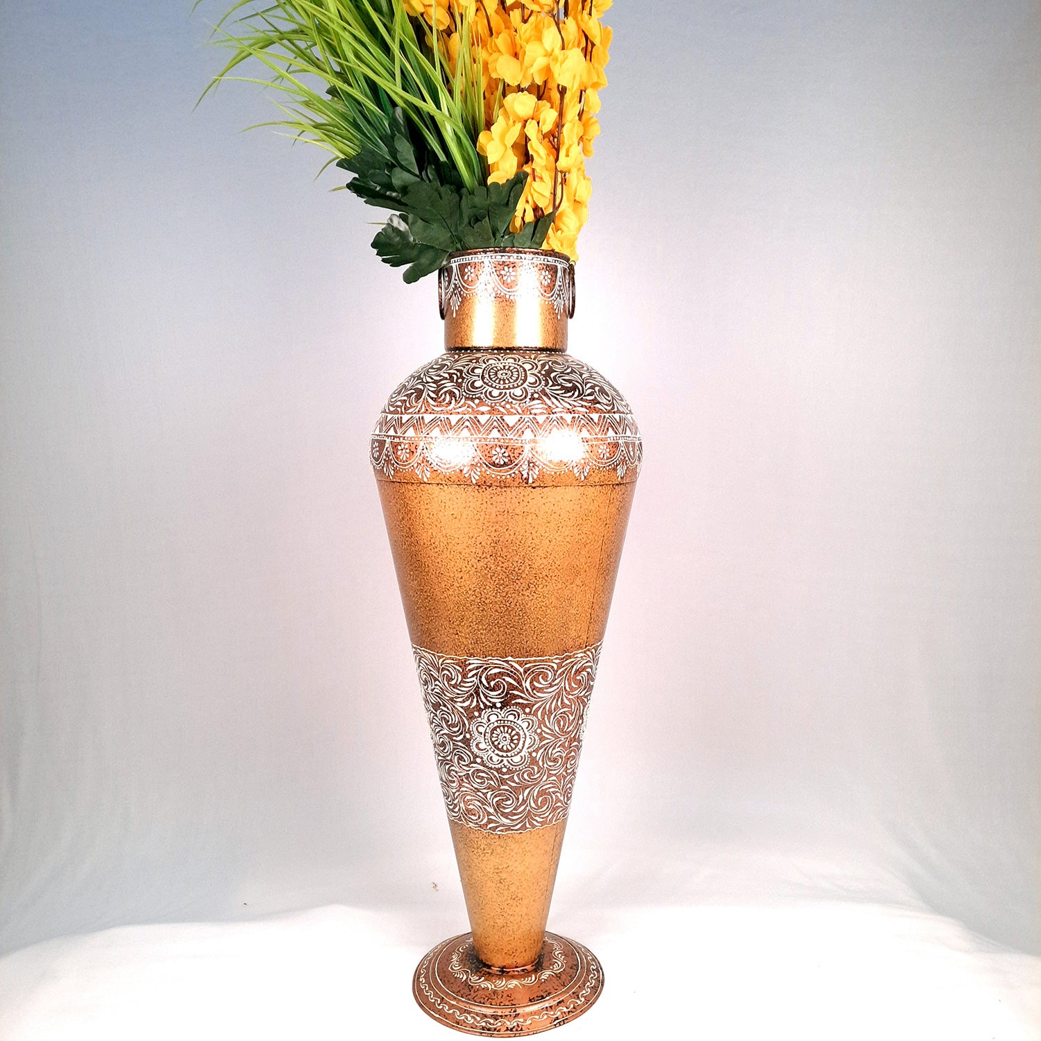 Flower Vase for Corner Decoration | Large Flower Pot - for Home, Living Room, Hallway, Entrance Decor - 32 Inch - Apkamart