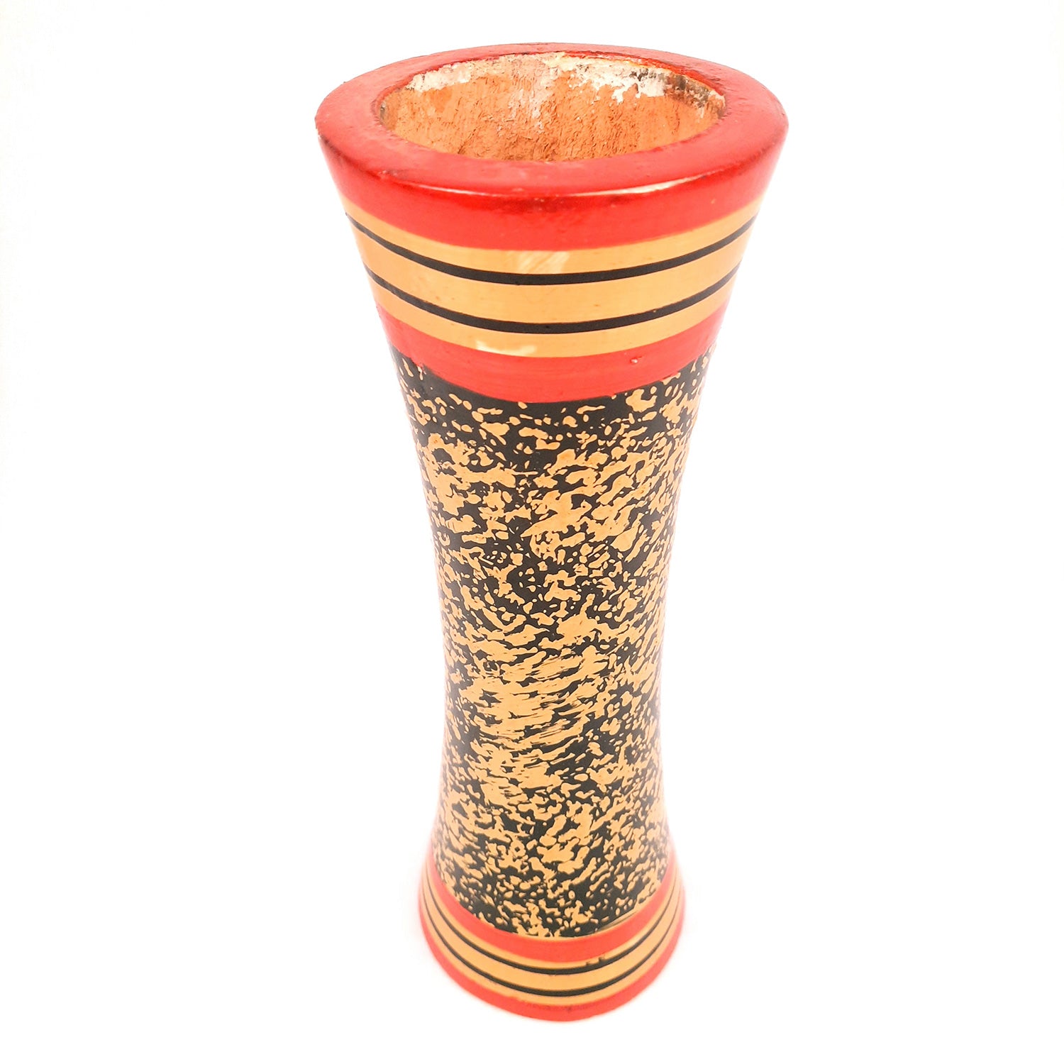 Flower Pot | Vase - Wooden - for Home Decoration, Living Room, Table, Shelf, Office & Interior Decor | House Warming & Festival Gift  - 12 Inch