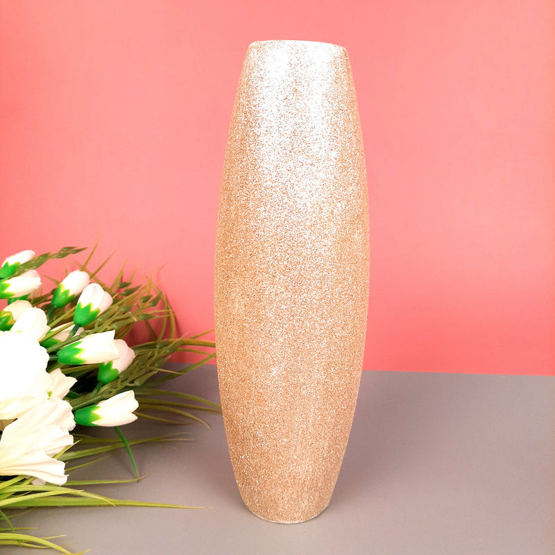 Table Vase Long | Flower Pots - for Home & Office Decor - 12 Inch - Apkamart