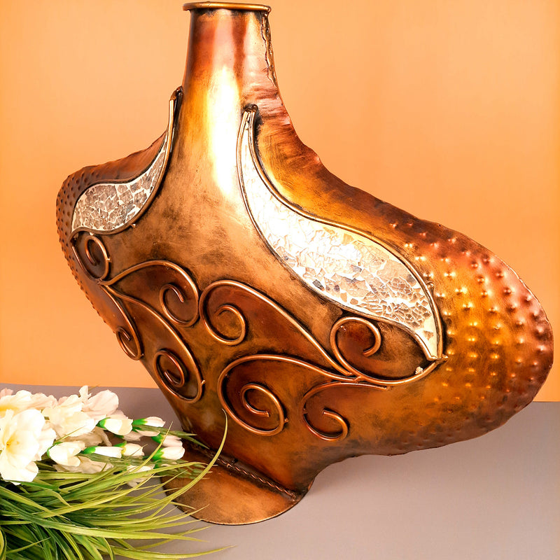 Floor Vase | Flower Pot Big - For Living Room, Home & Table Decor | house Warming Gift - (LxH - 26x21 Inch) - Apkamart