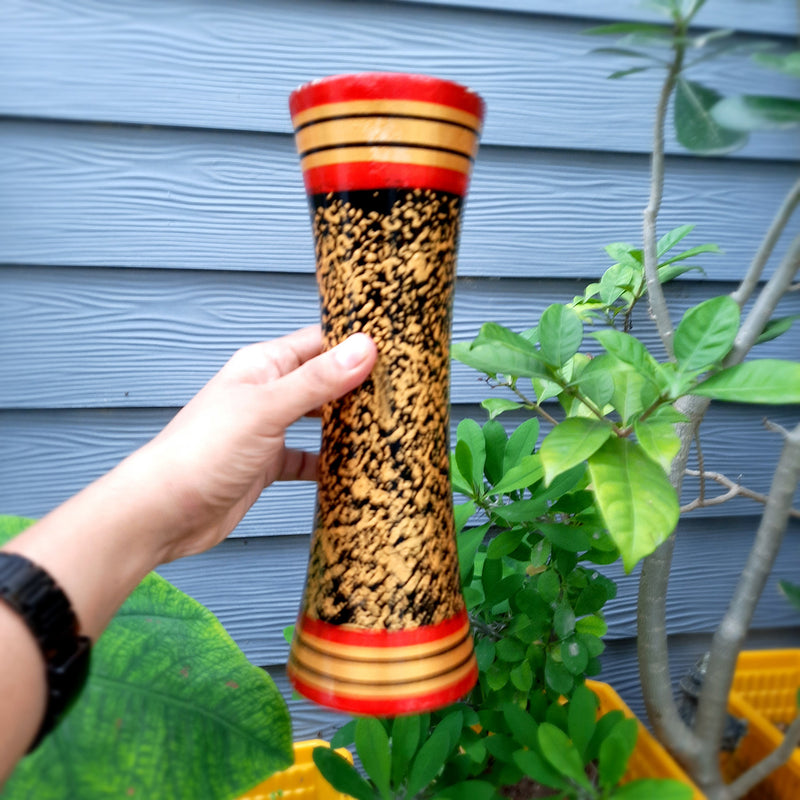 Wooden Flower Pot | Indoor Flower Vase - For Home Decor & Gifts - 12 Inch