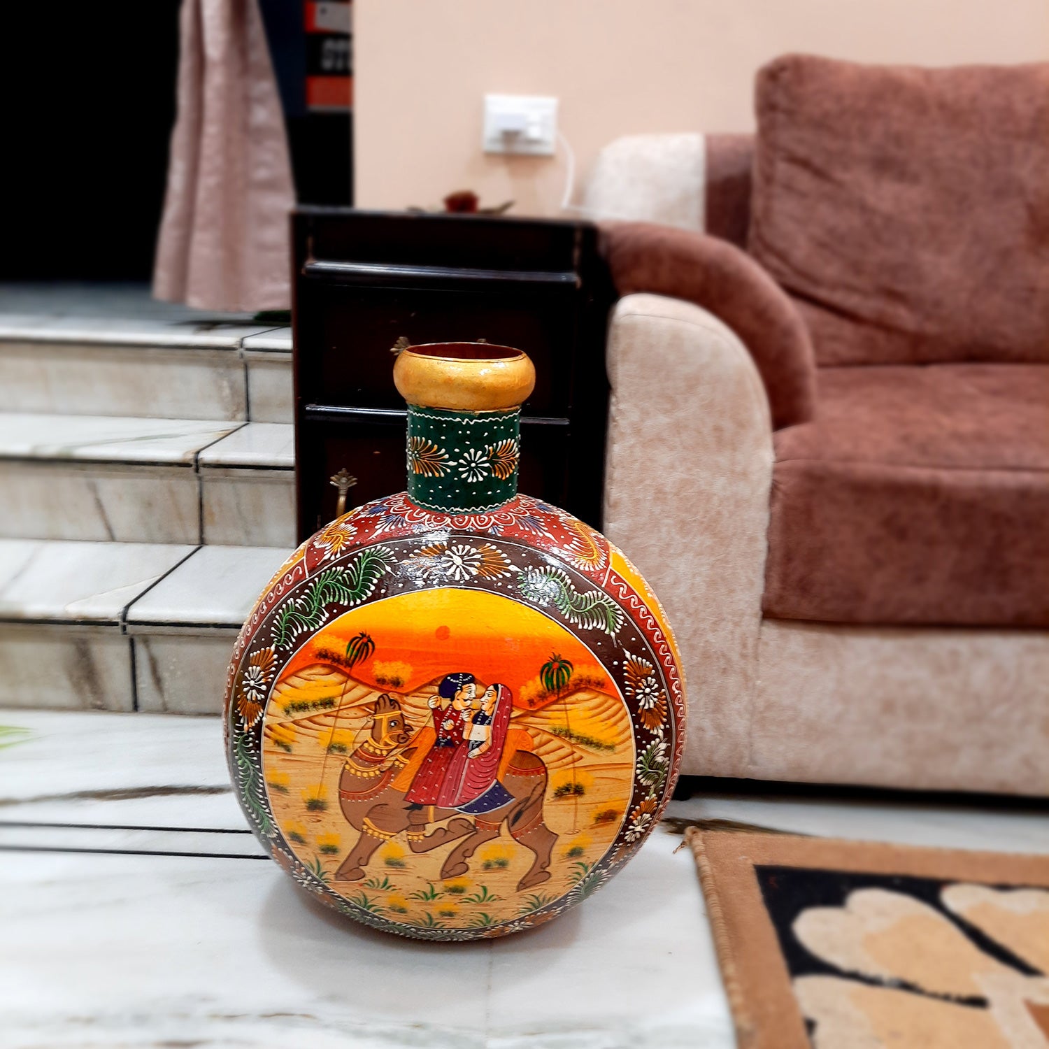 Flower Pot - Pitcher Design | Decorative Indoor Flower Pot - For Home, Table, Living room & Gift - 18 Inch - Apkamart