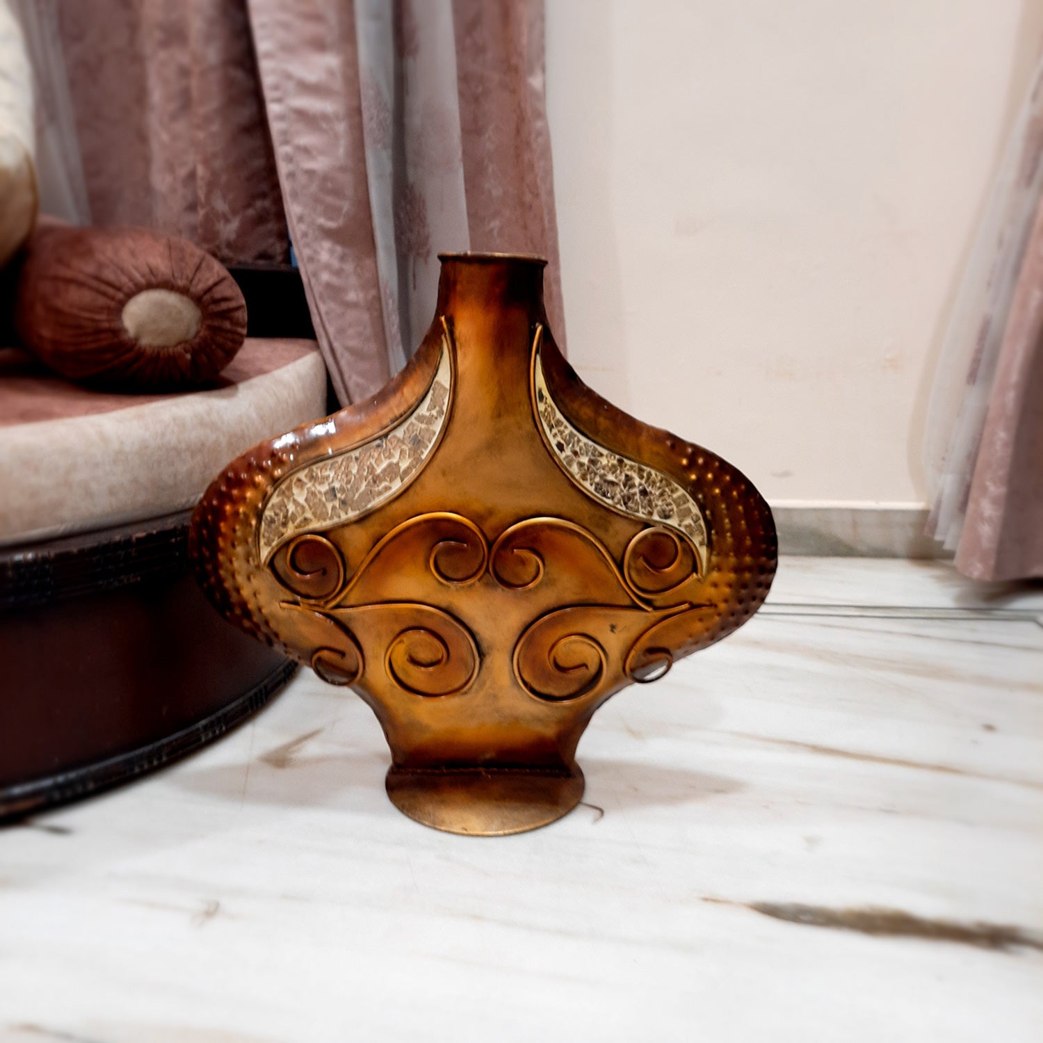 Flower Pot | Decorative Flower Vase - For Living Room, Table, Home Decor & Gifts - (LxW - 23x20 Inch) - Apkamart
