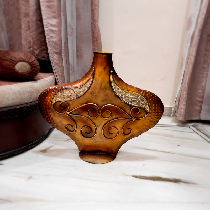 Floor Vase | Flower Pot Big - For Living Room, Home & Table Decor | house Warming Gift - (LxH - 26x21 Inch) - Apkamart
