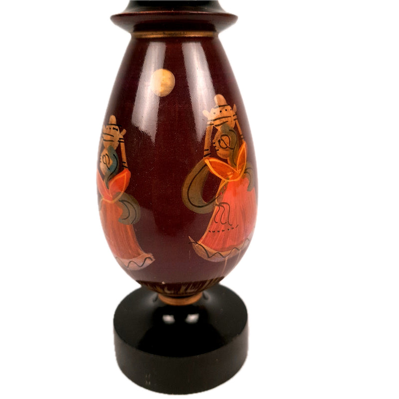 Flower Pot Wooden | Flower Vase - For Table, Home Decor & Gifts - 8 Inch (Set of 2) - Apkamart