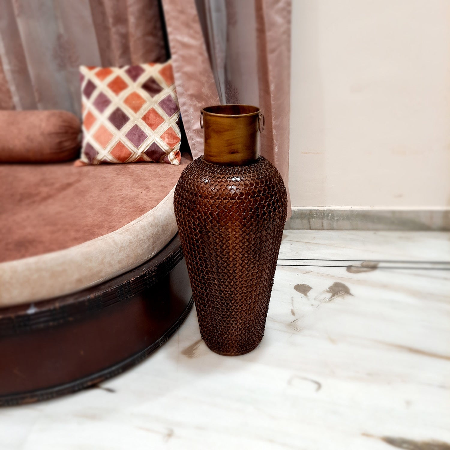 Flower Pot Big | Corner Vase Long - For Living Room, Home Decor & Gifts - 25 Inch - Apkamart