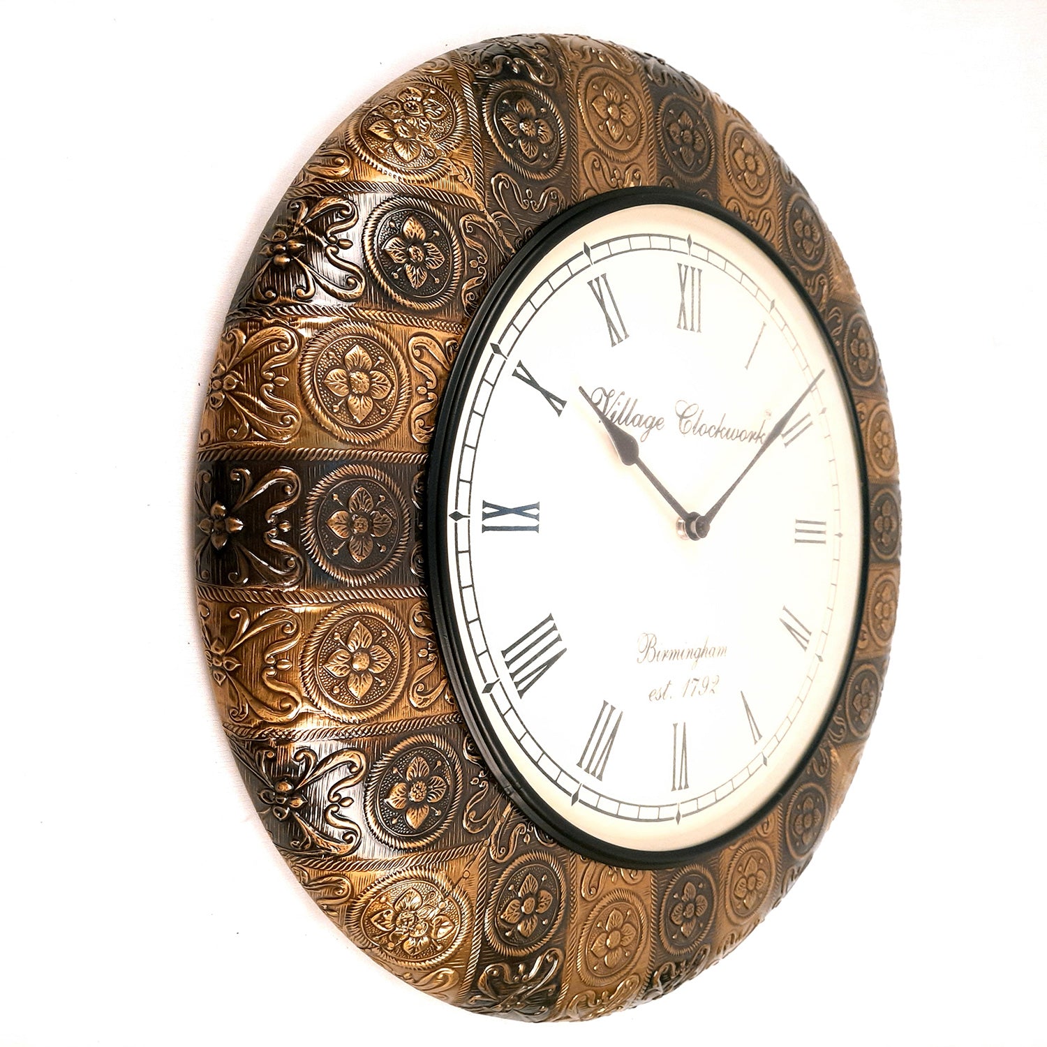 Wall Clock | Antique Clock Wall Mount - For Home, Living Room, Bedroom, Office & Hall Decoration | Wedding & Housewarming Gift -18 Inch - Apkamart