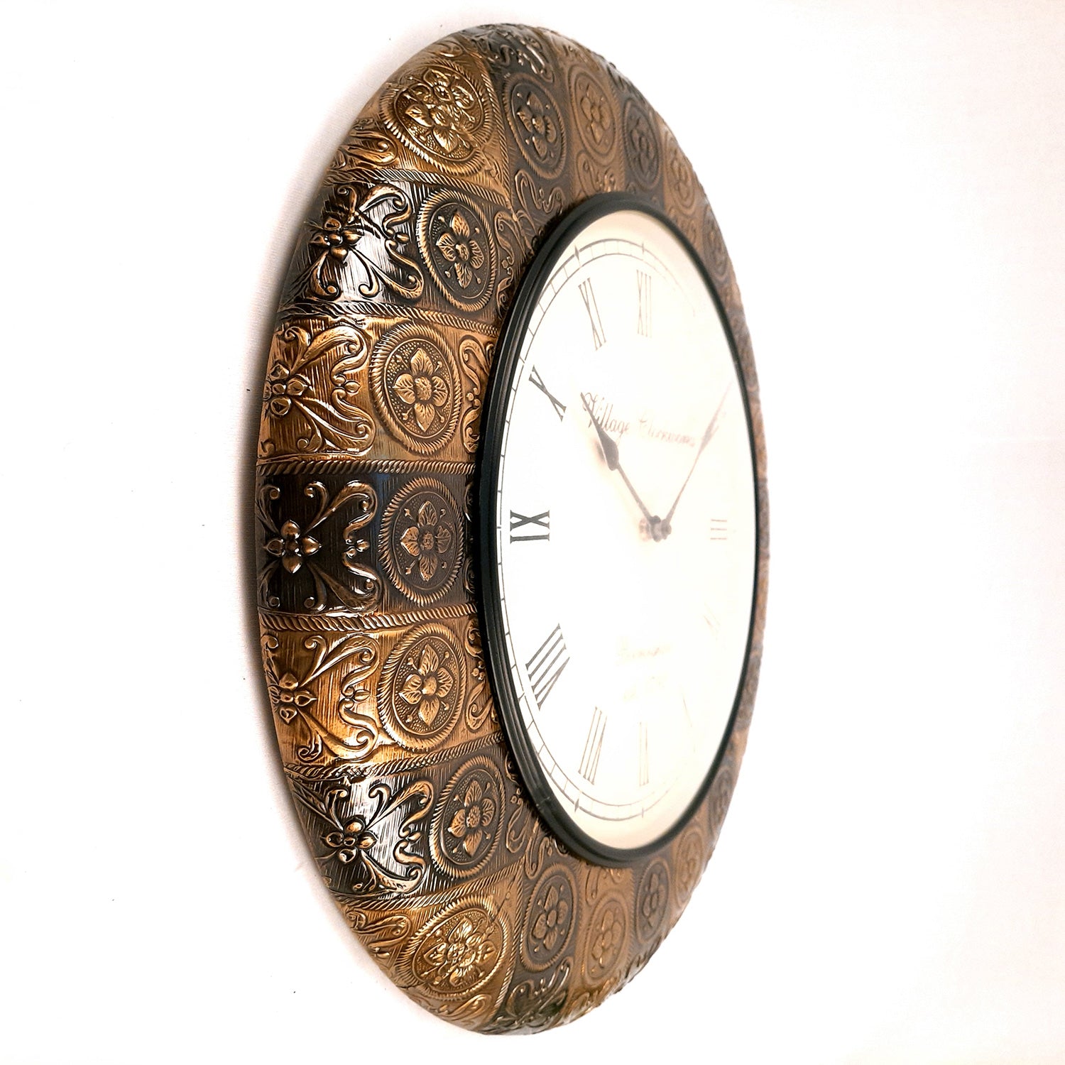 Wall Clock | Antique Clock Wall Mount - For Home, Living Room, Bedroom, Office & Hall Decoration | Wedding & Housewarming Gift -18 Inch - Apkamart