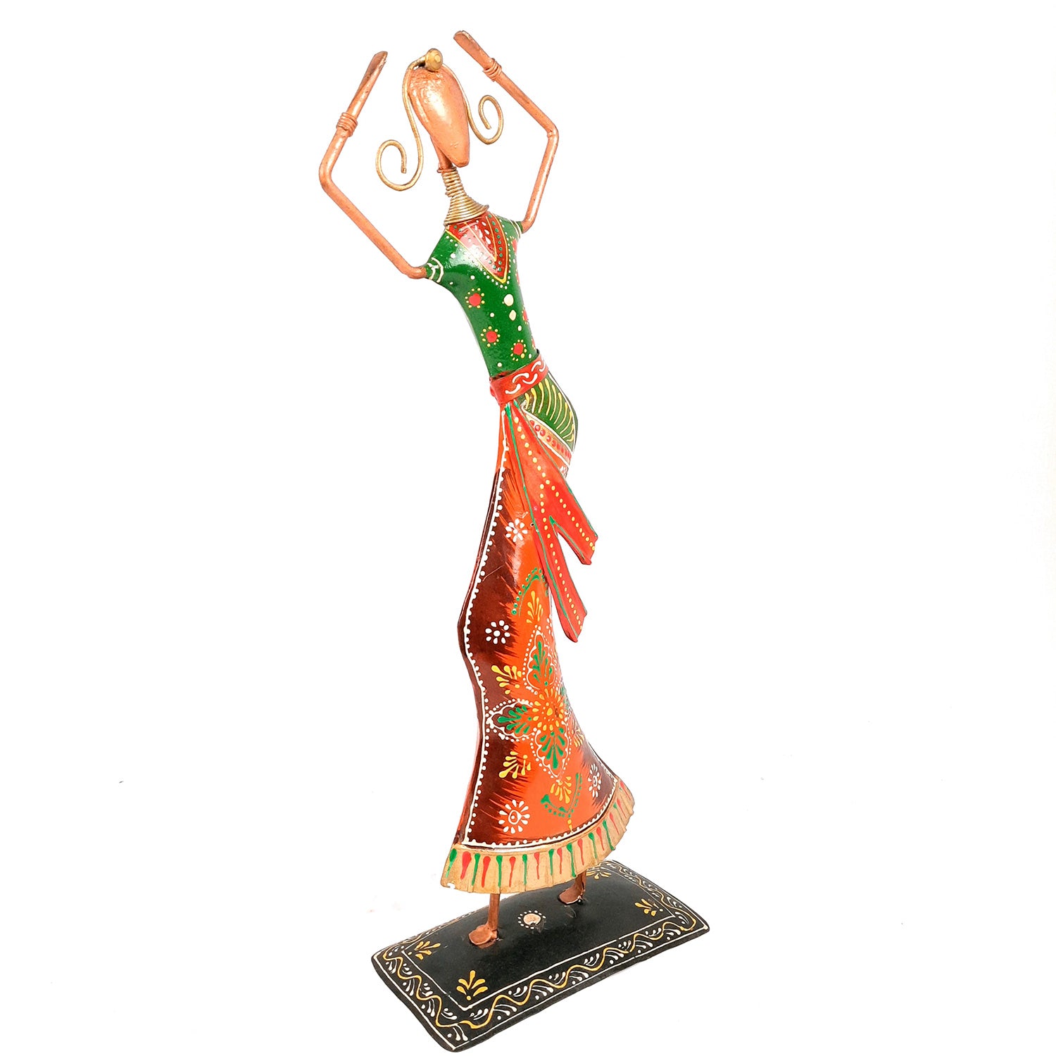 Showpiece Figurine - Dancing Lady | Female Figurines | Decorative Showpieces - for Home, Bedroom, Living Room, Office Desk & Table | Gifts For Housewarming & Festivals - 20 Inch - Apkamart