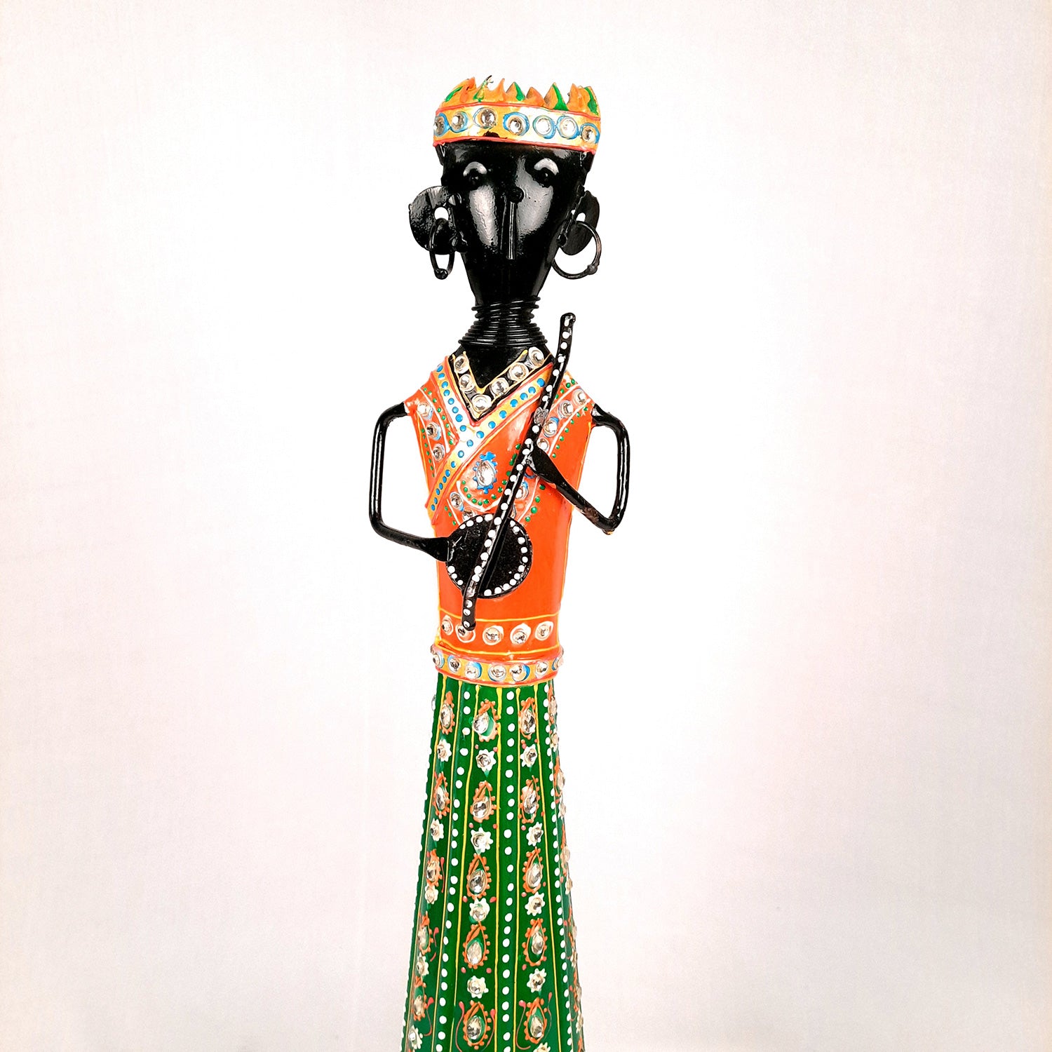 Musician Showpiece | Traditional Folk Artist Figurine - For Home, Table, Living Room & TV Unit Decor | Showpieces For Gifts- 22 Inch
