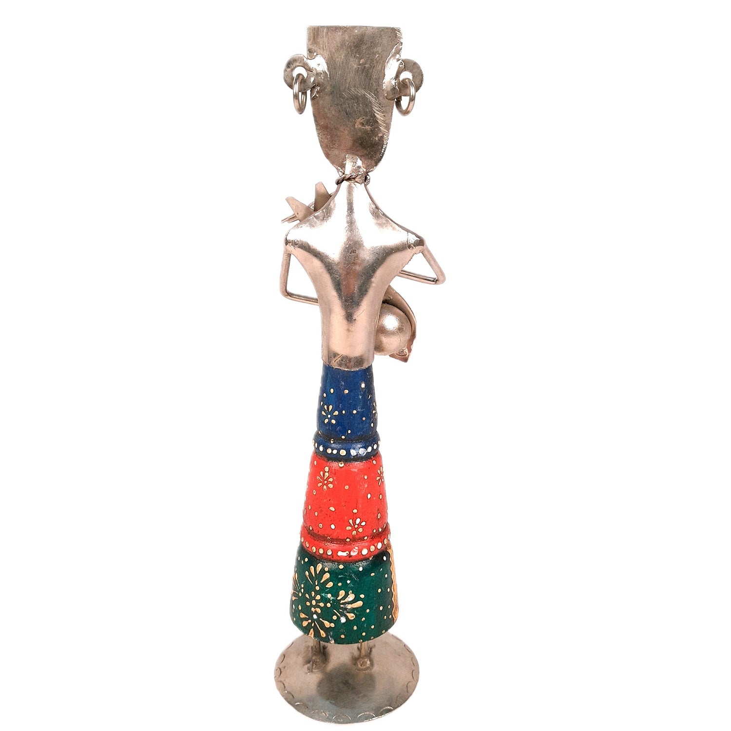 Figurine Showpiece - | Ethnic Tribal musician - for Home, Table, Living Room, TV Unit & Bedroom Decor | Decorative Show piece for Office Desk & Gifts - 12 Inch - Apkamart