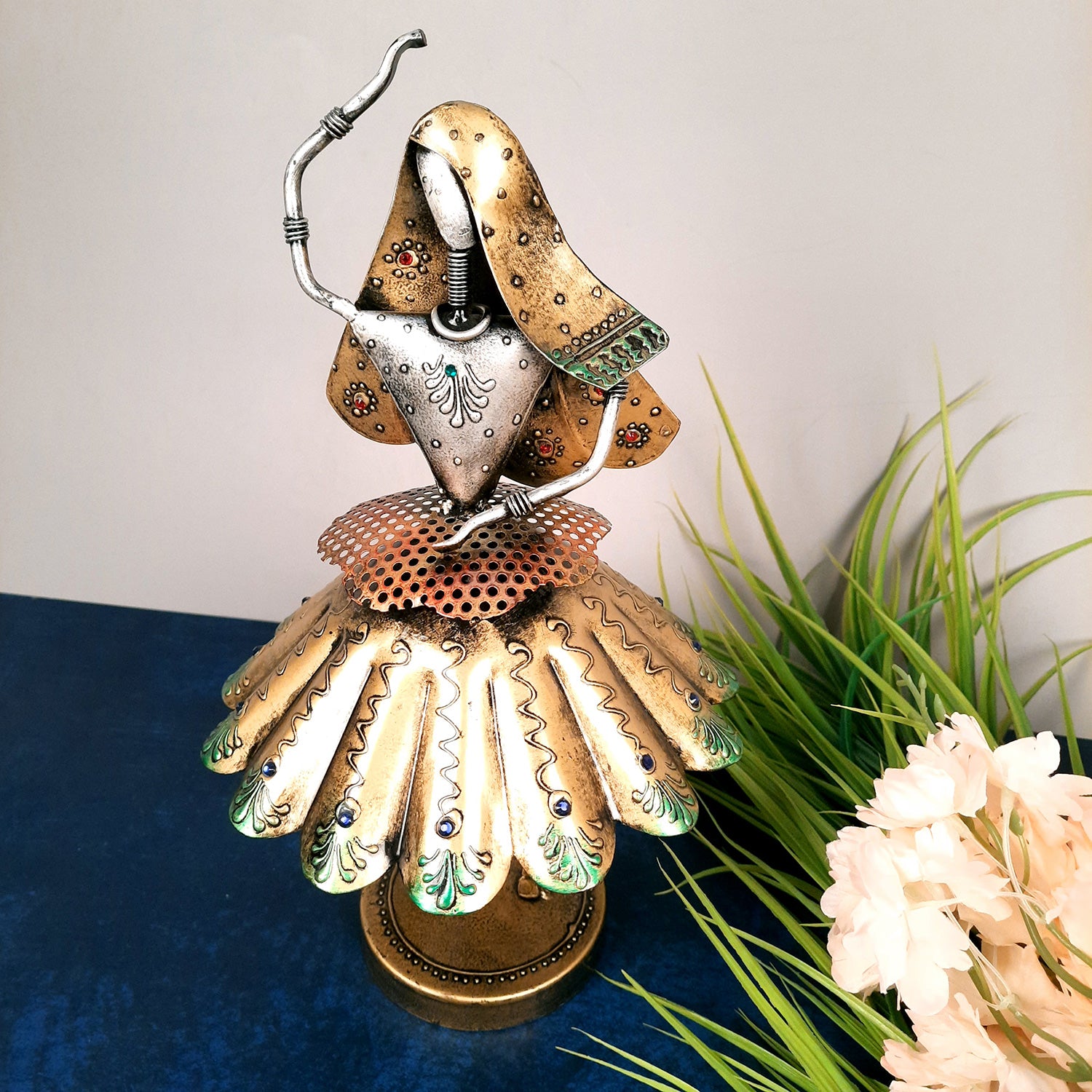 Decorative Showpiece - Dancing Girl | Figurine for Home, Living Room, TV unit & Bedroom Decor | Show Piece For Gifts - 14 Inch - Apkamart
