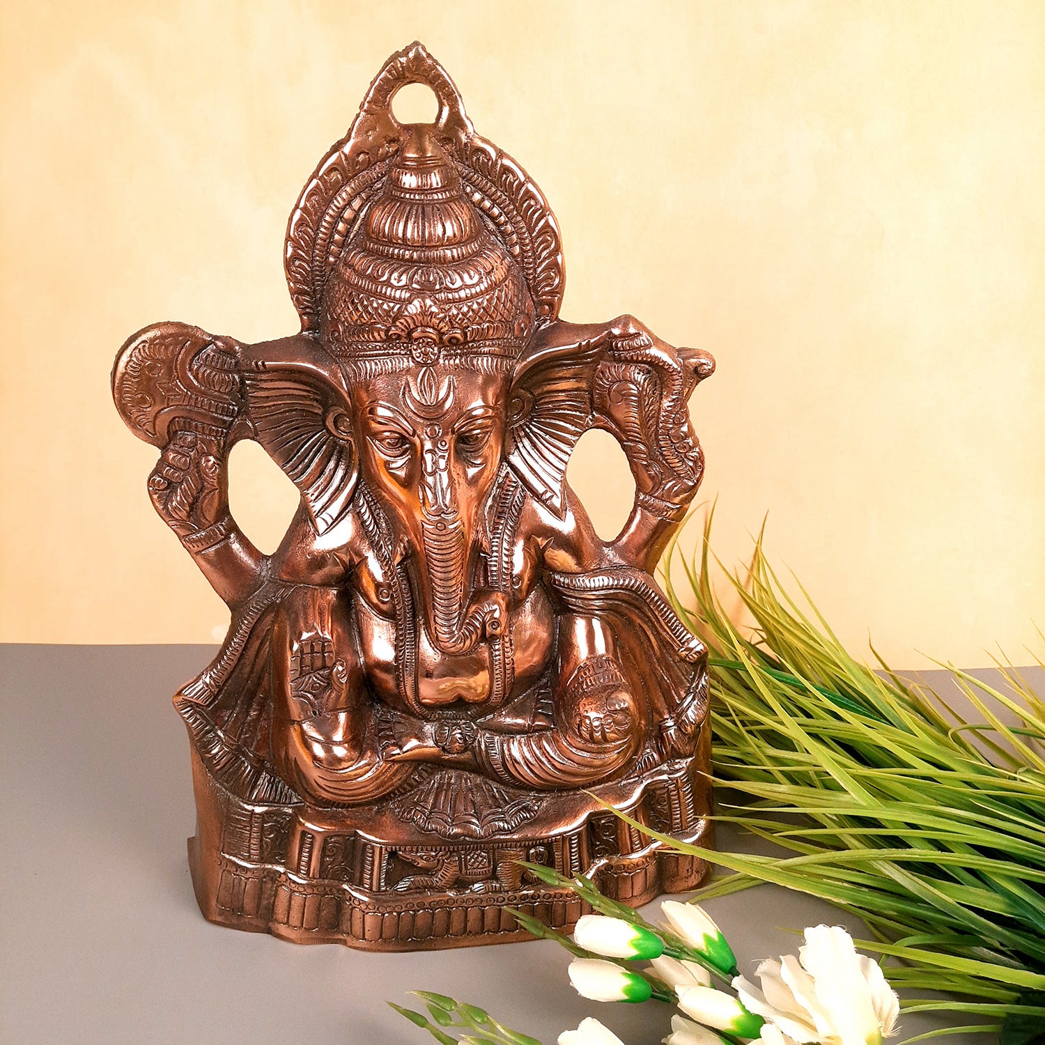 Ganesh Wall Hanging Murti | Shri Ganesha Wall Decor Statue - Apkamart